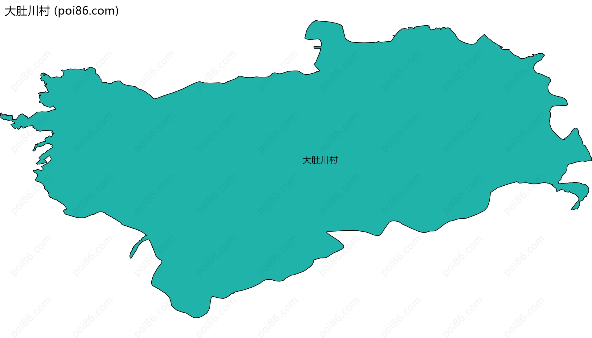 大肚川村边界地图