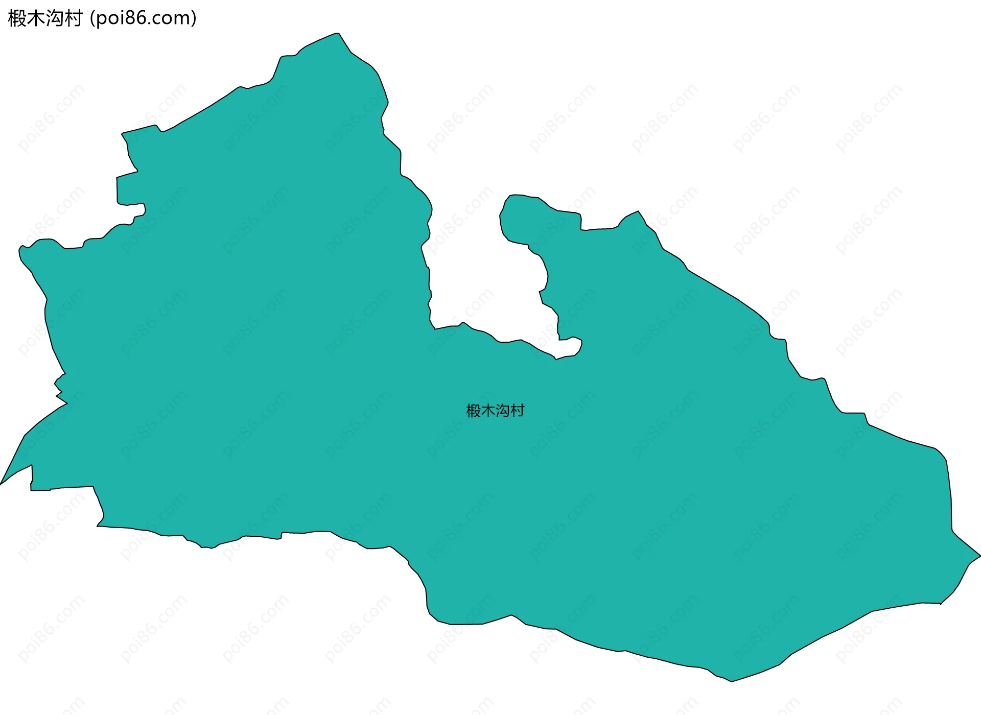 椴木沟村边界地图