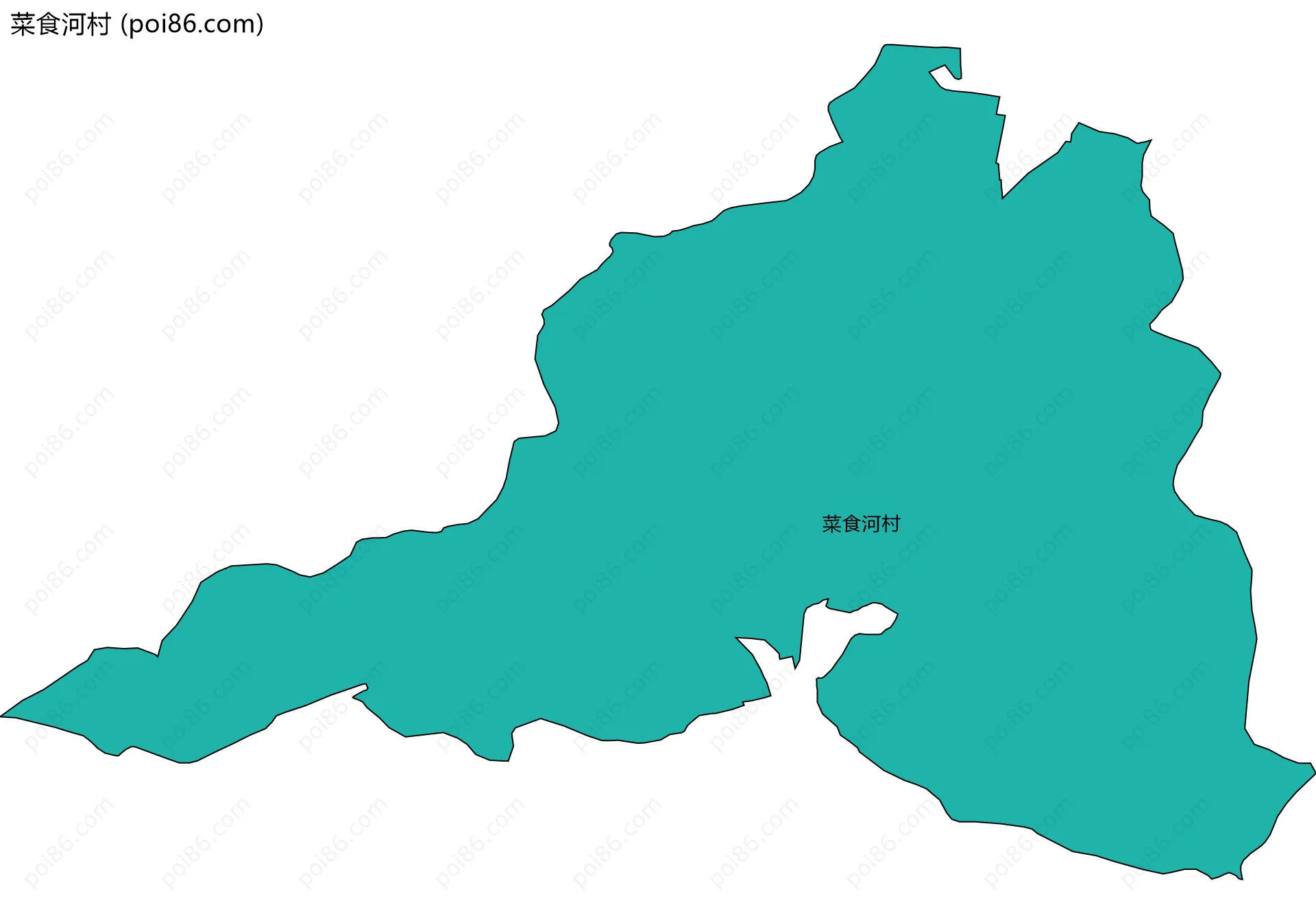 菜食河村边界地图