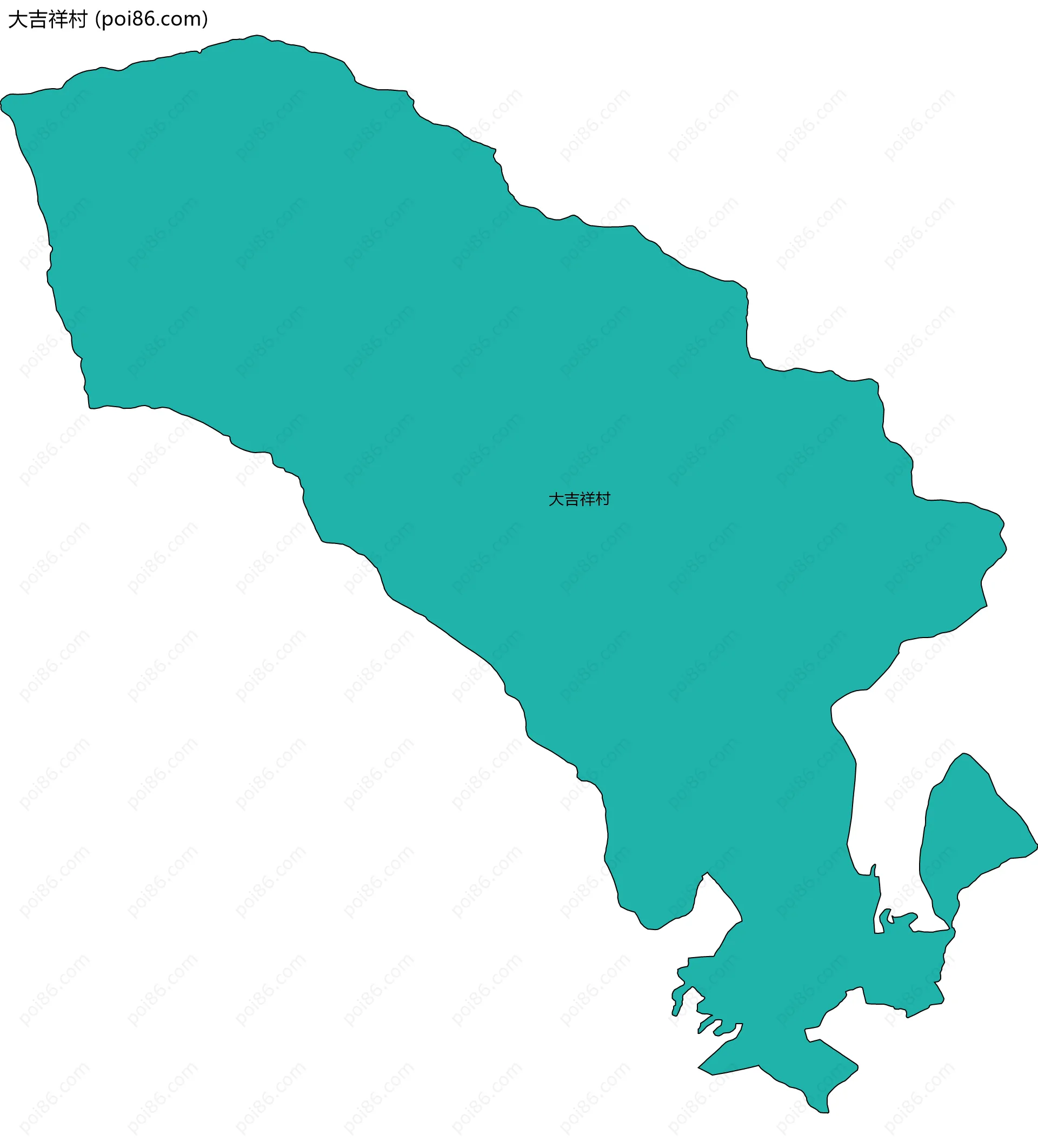 大吉祥村边界地图