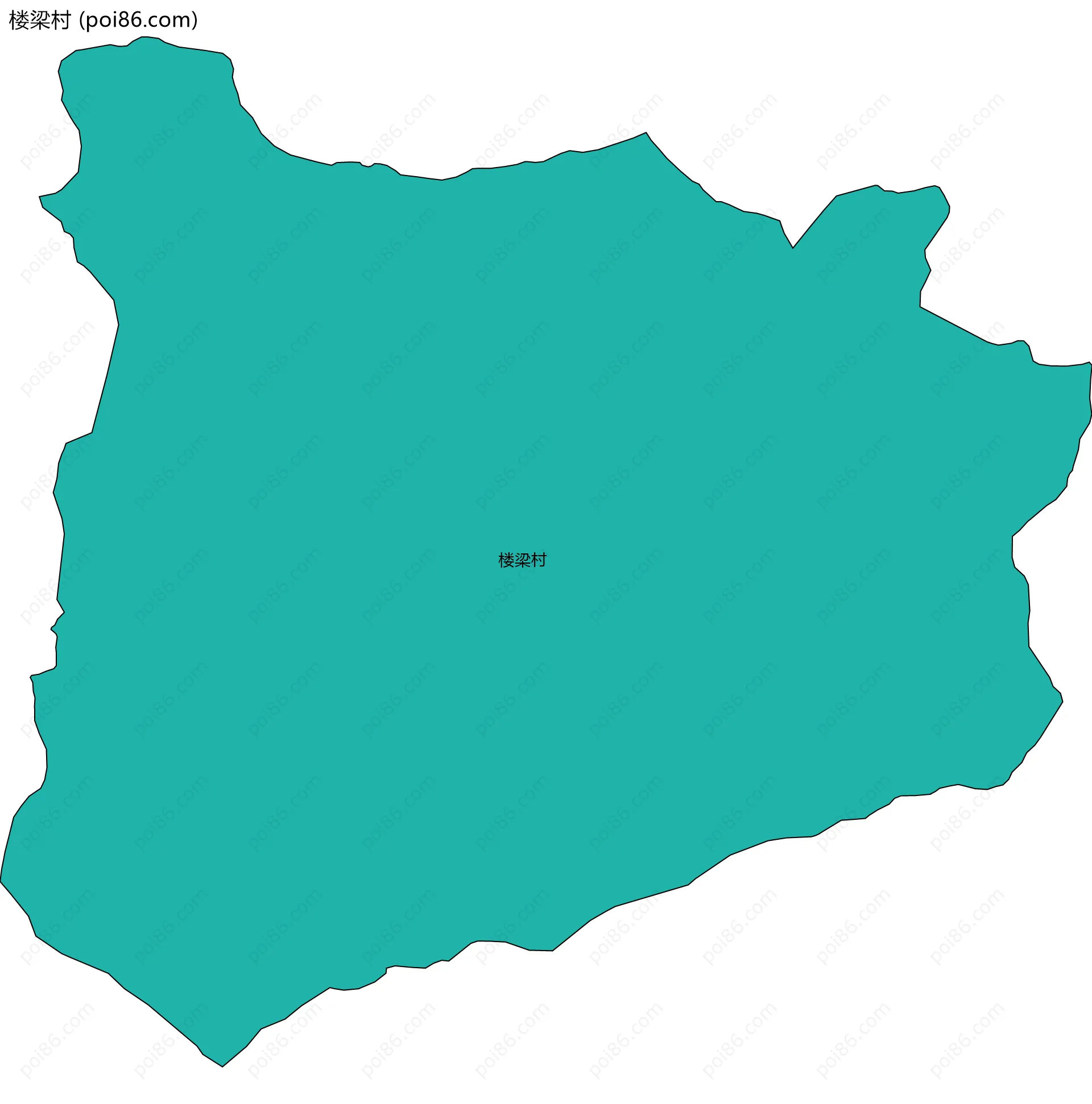 楼梁村边界地图