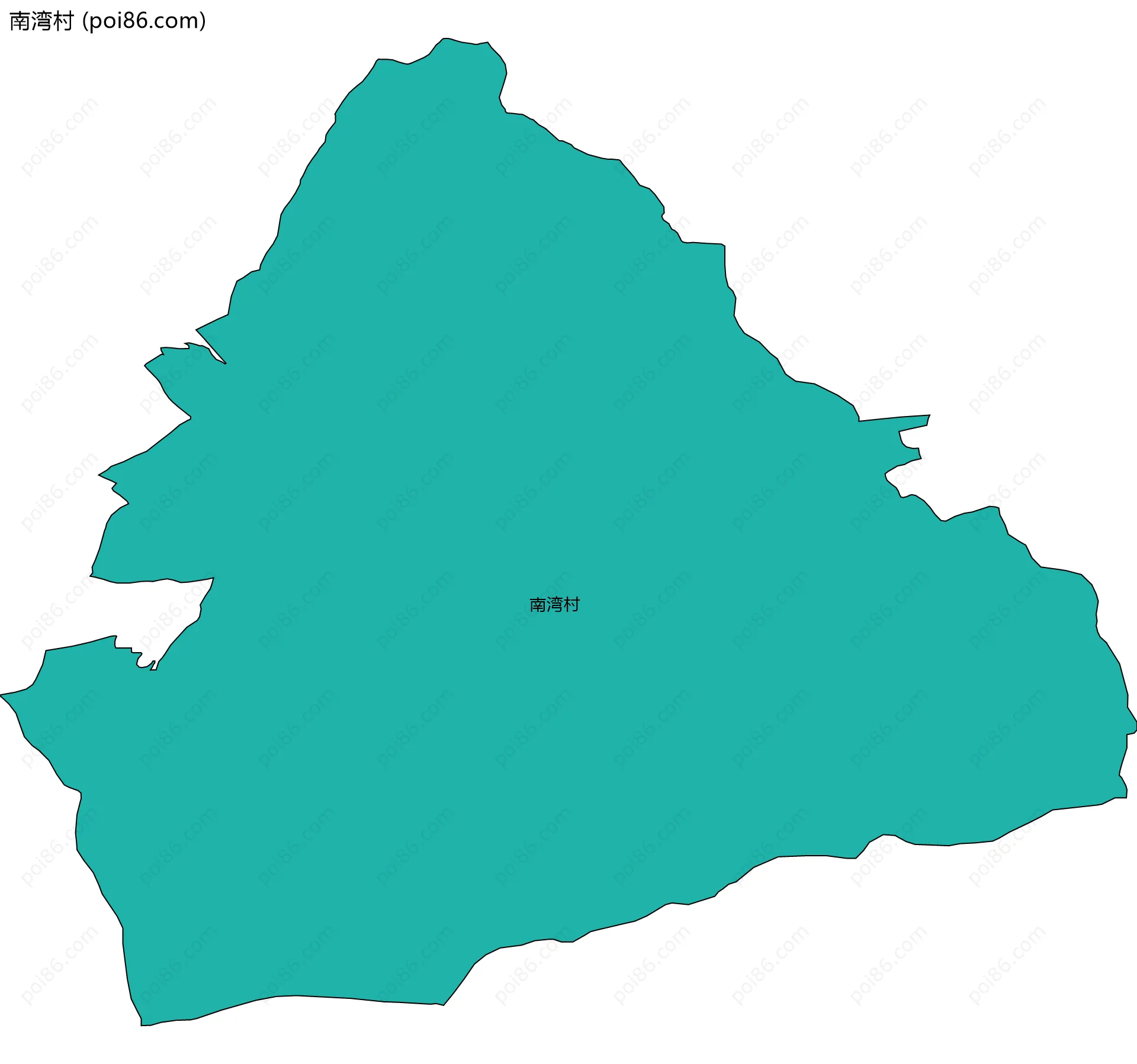 南湾村边界地图