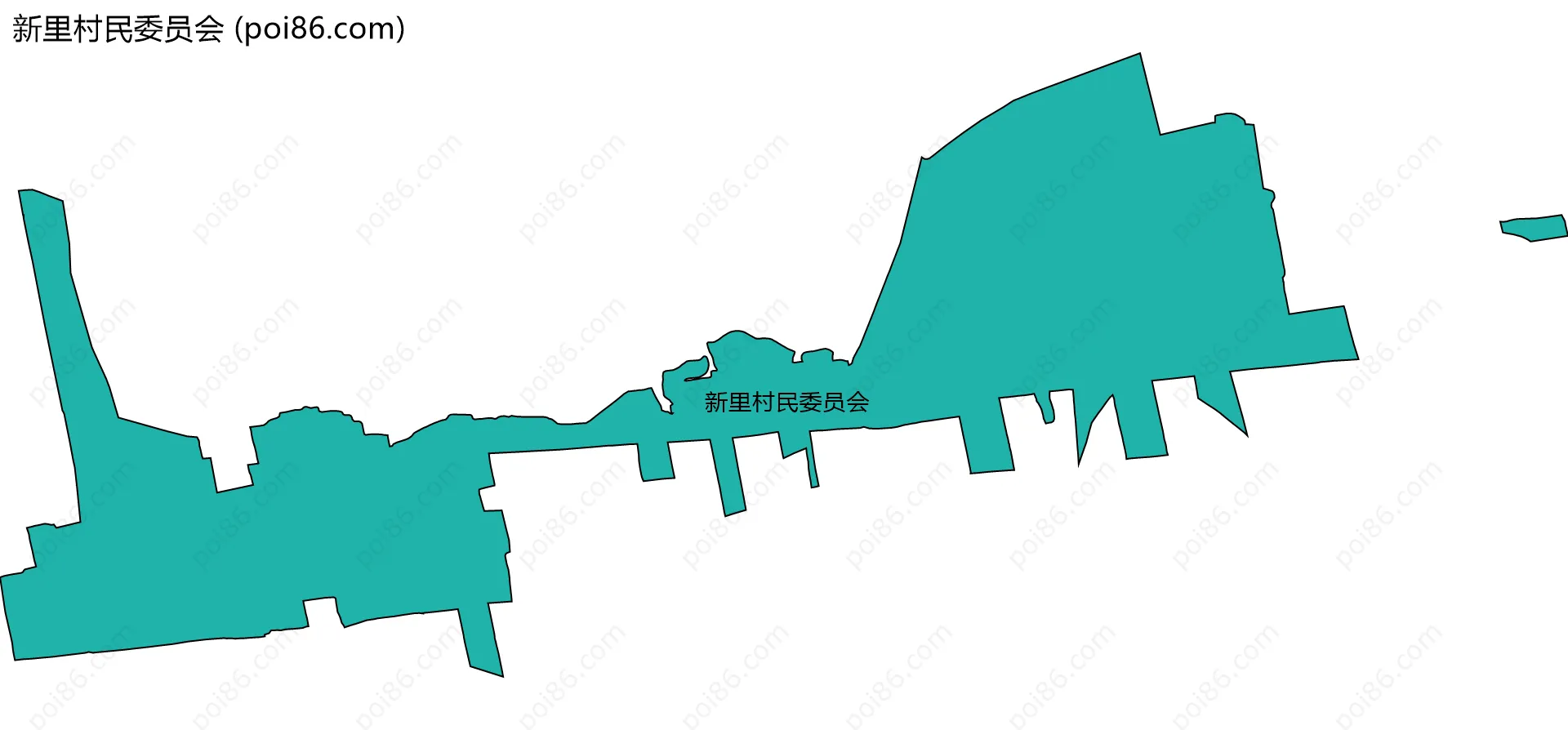 新里村民委员会边界地图