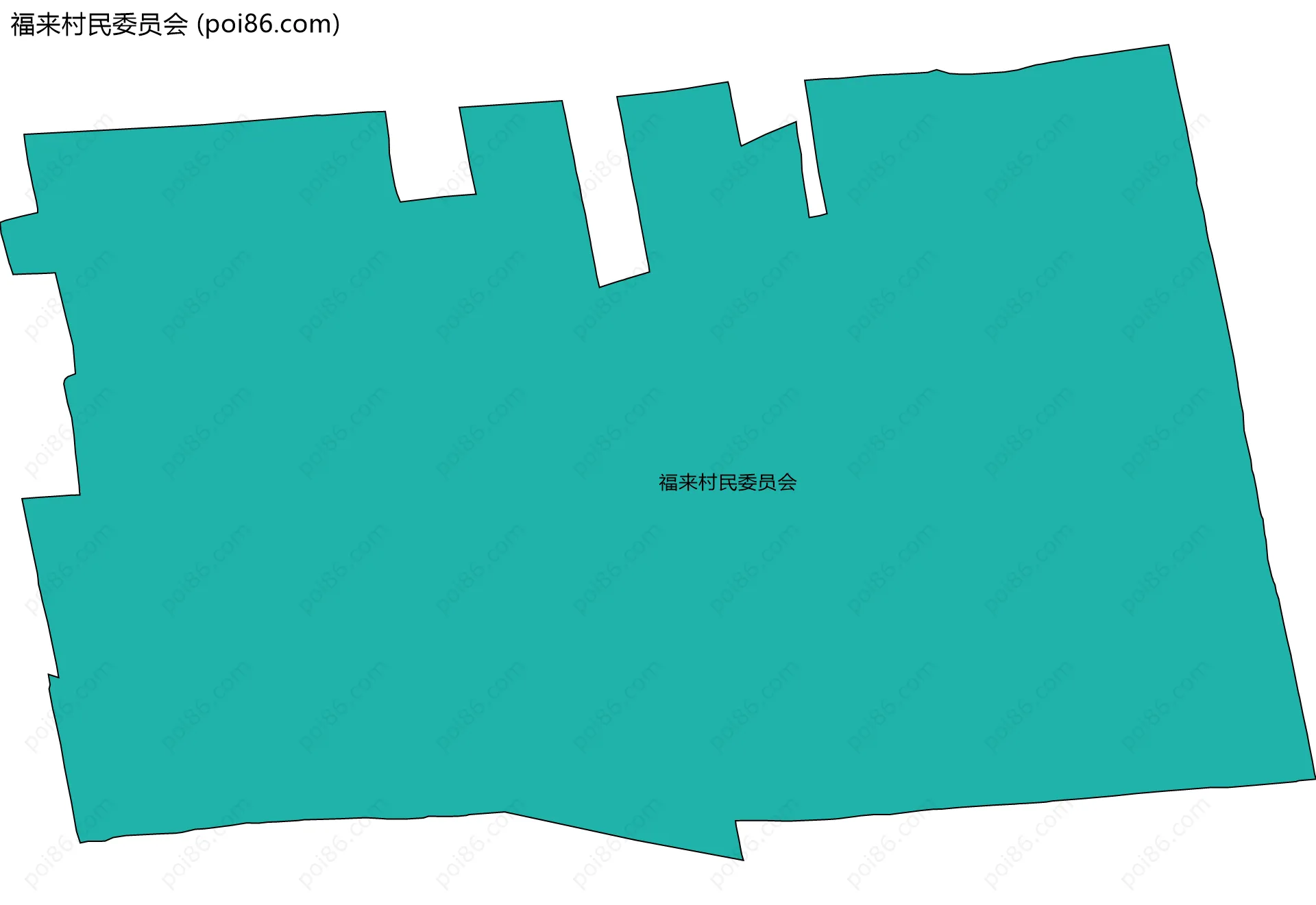 福来村民委员会边界地图