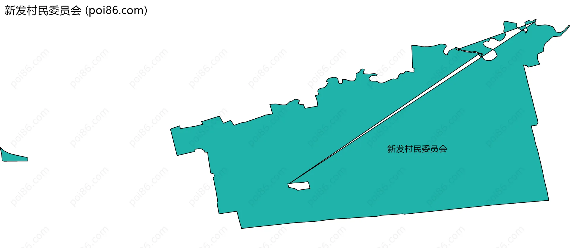 新发村民委员会边界地图