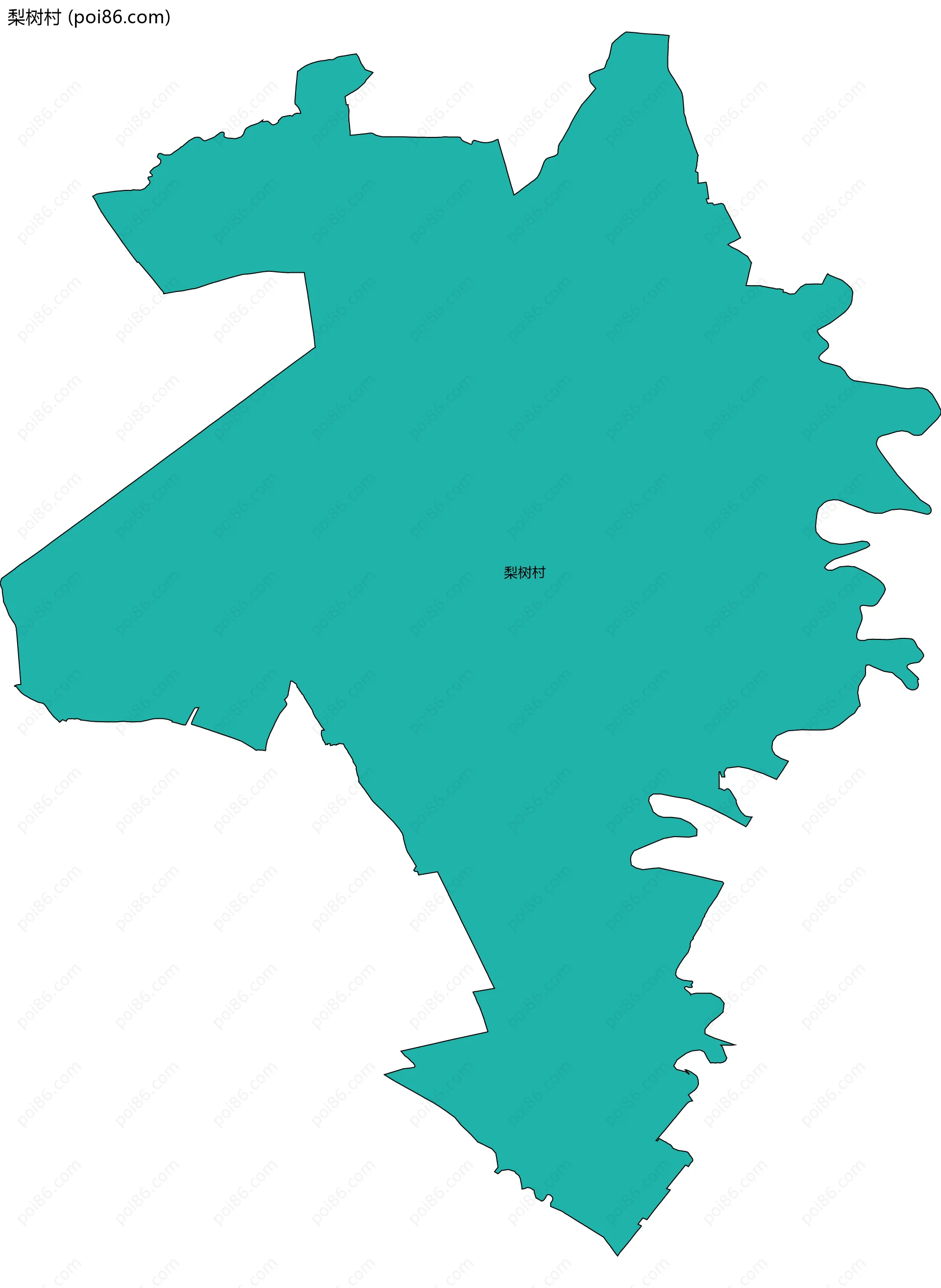 梨树村边界地图