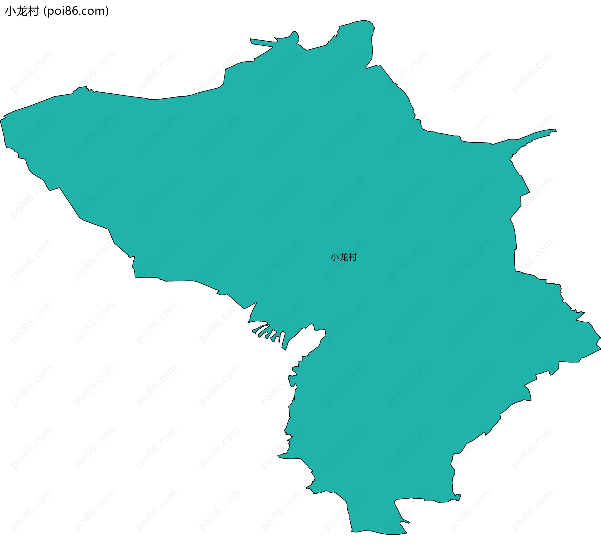 小龙村边界地图