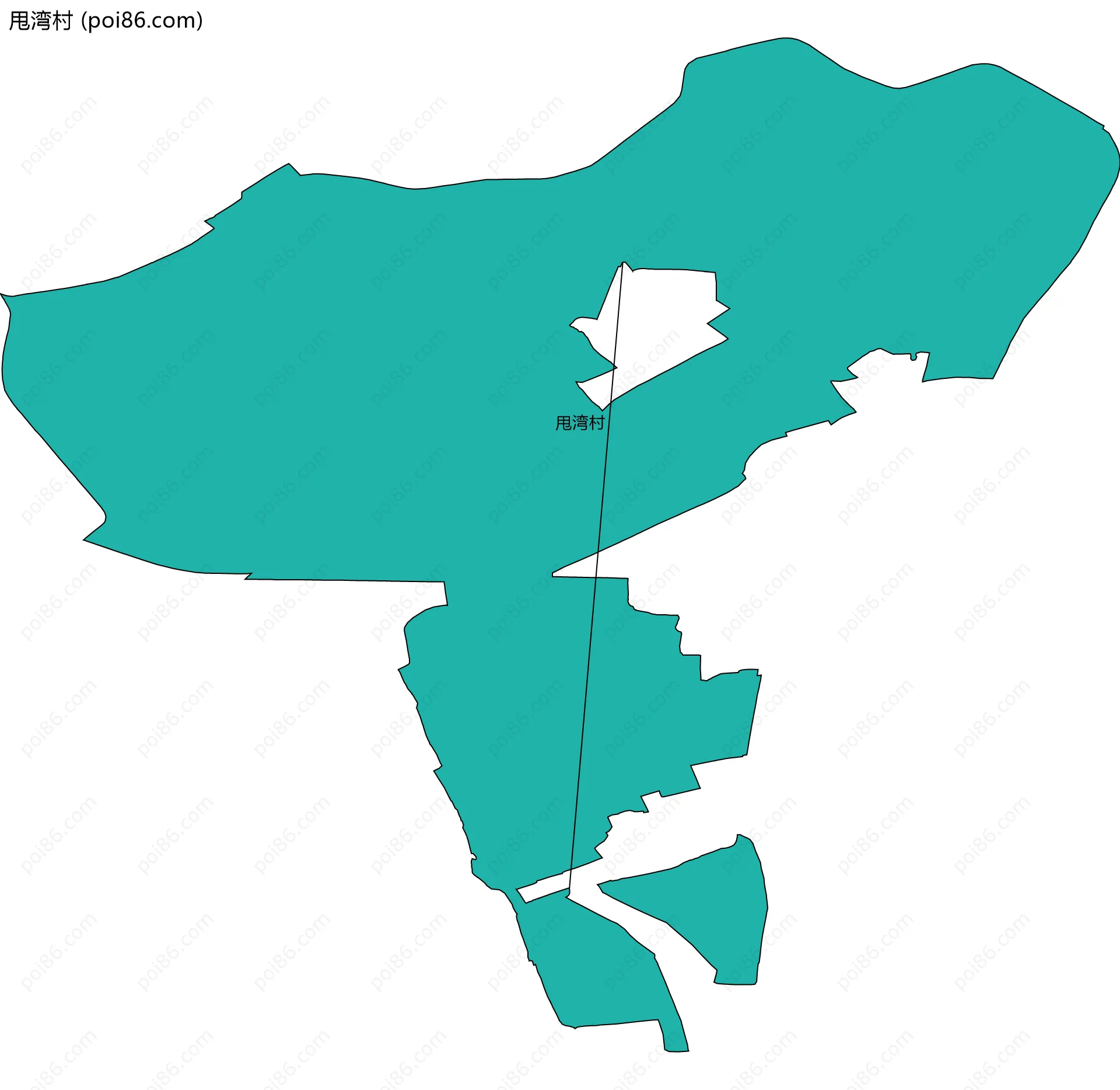 甩湾村边界地图