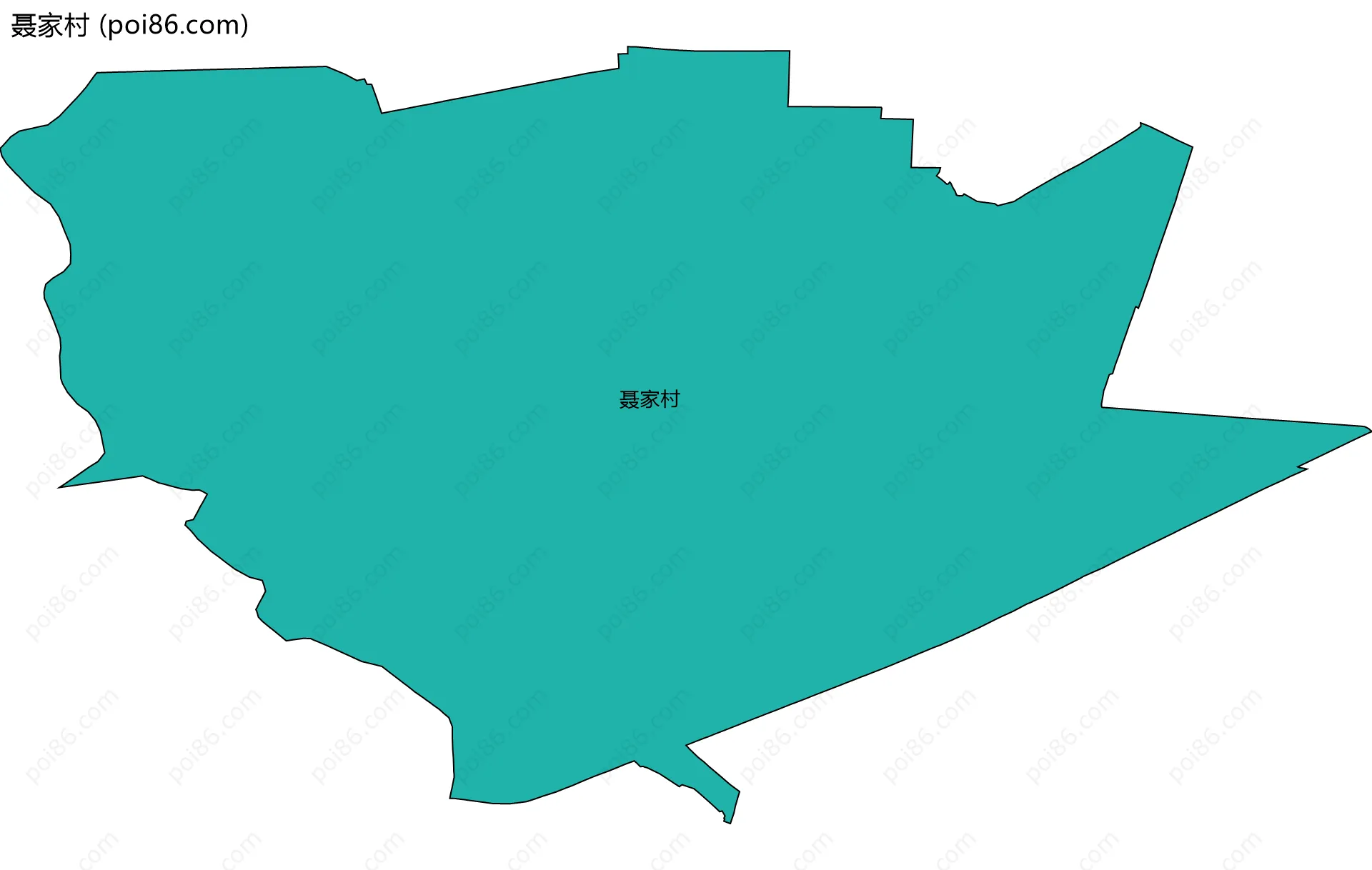 聂家村边界地图