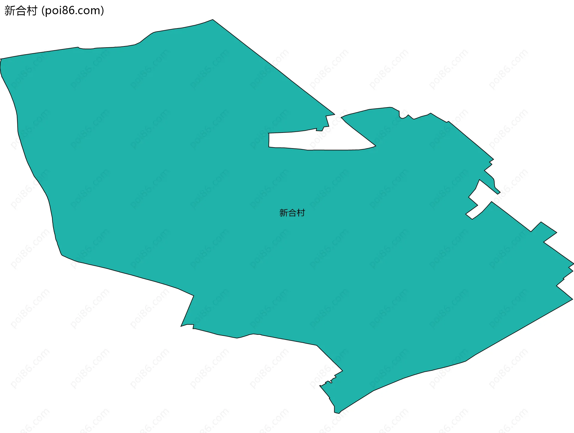 新合村边界地图