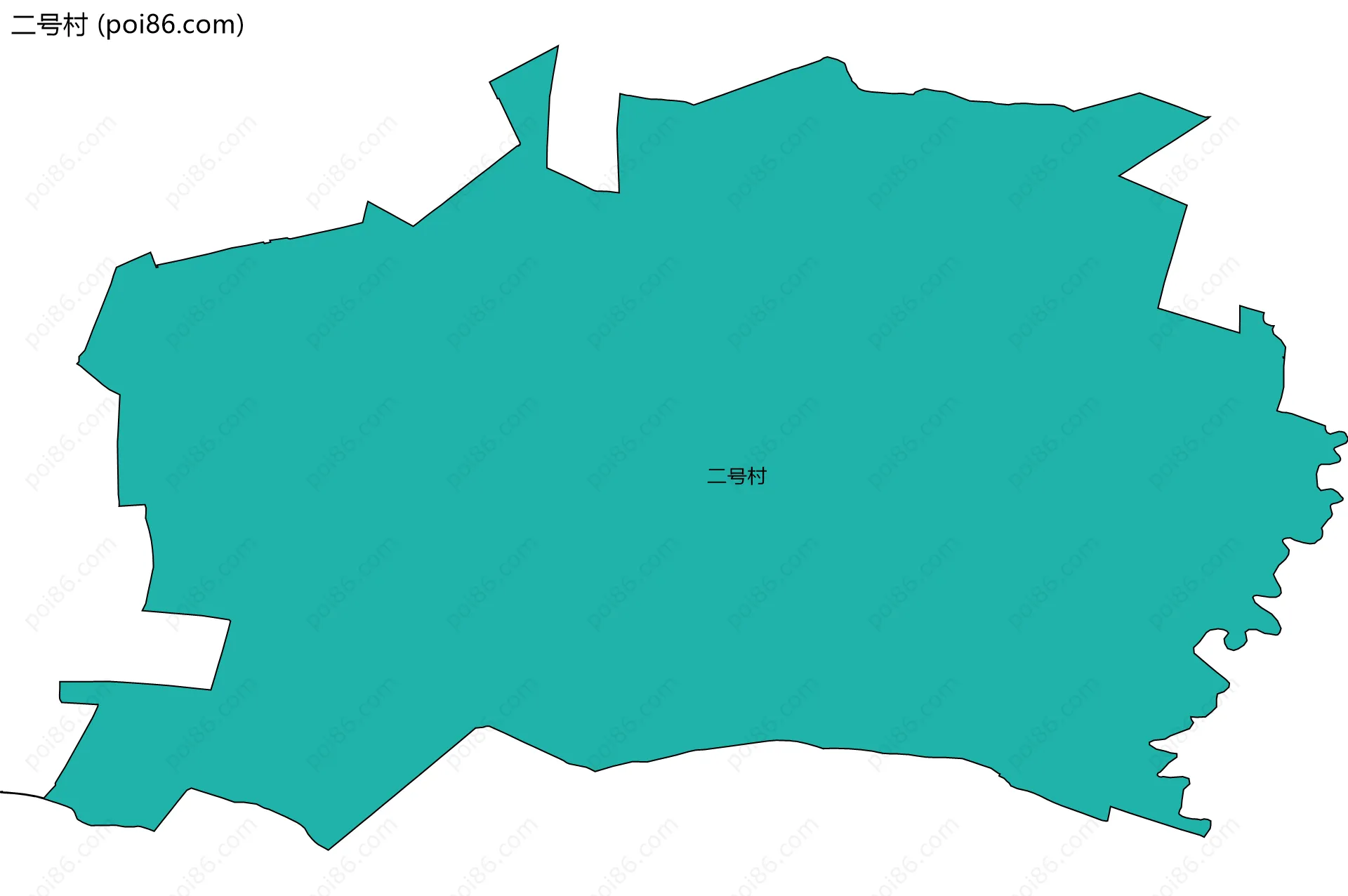 二号村边界地图