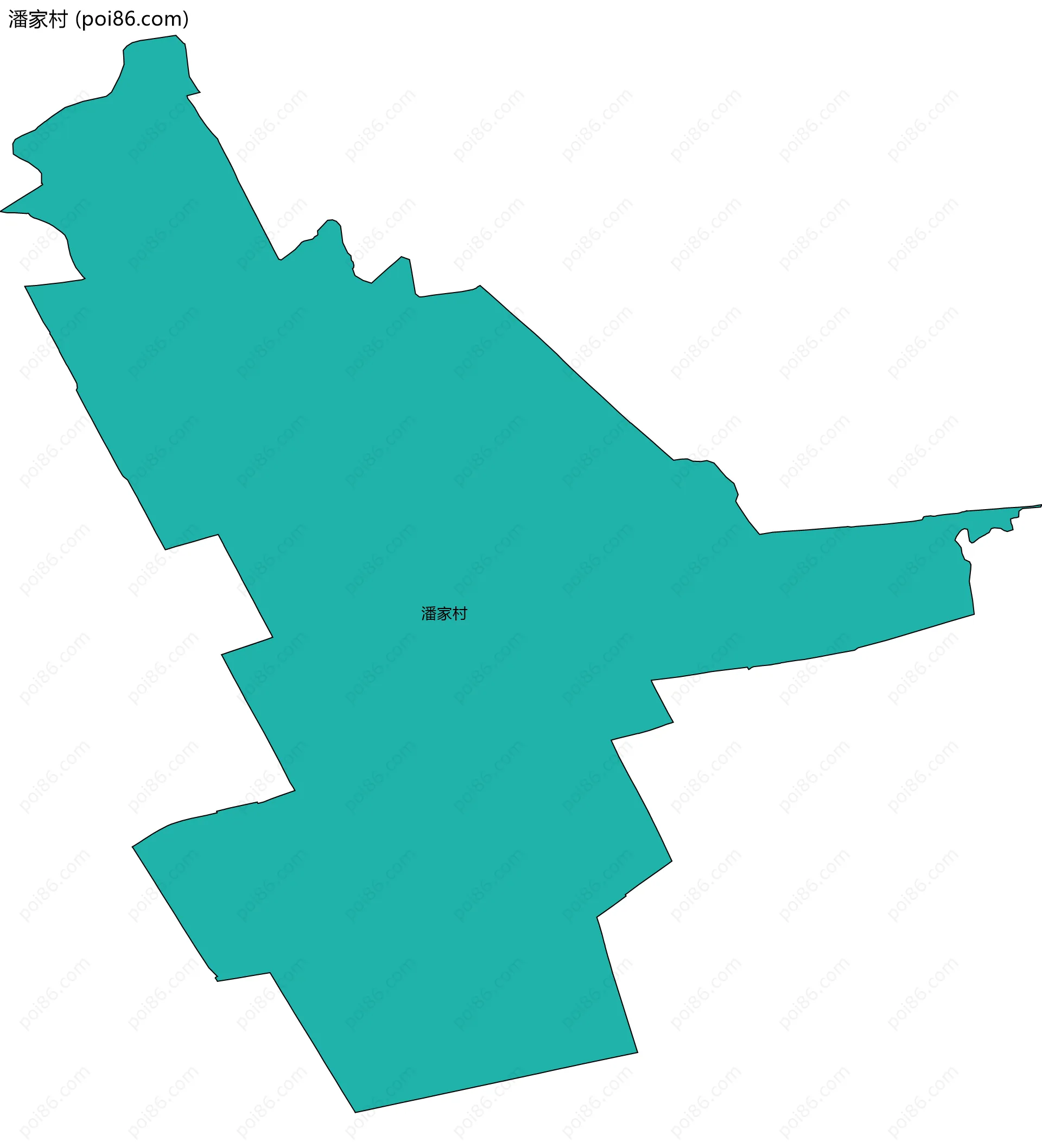 潘家村边界地图