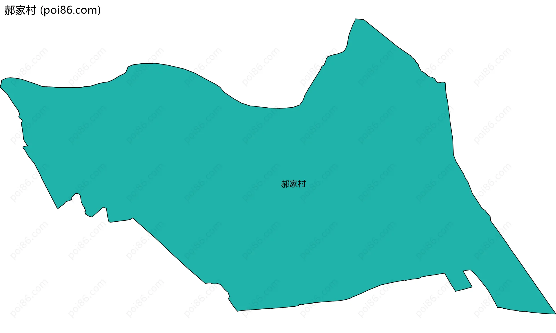 郝家村边界地图