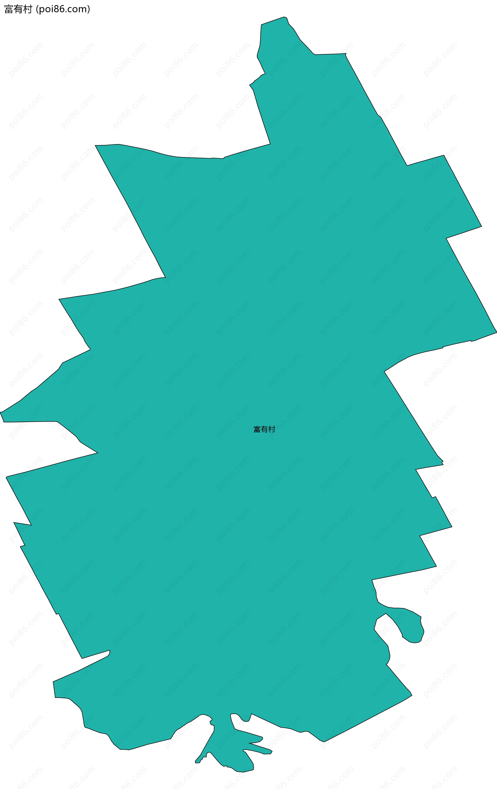富有村边界地图