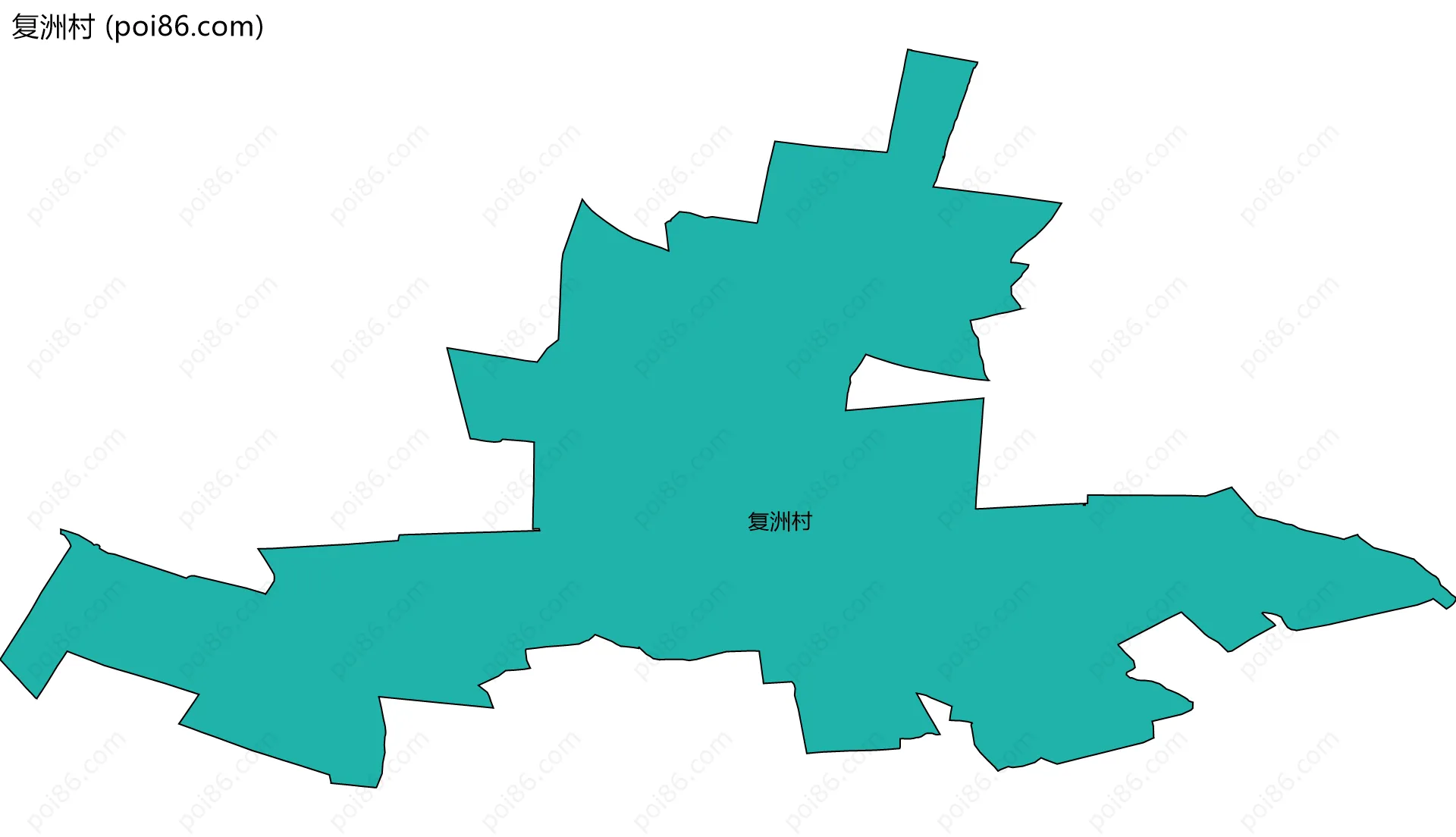 复洲村边界地图