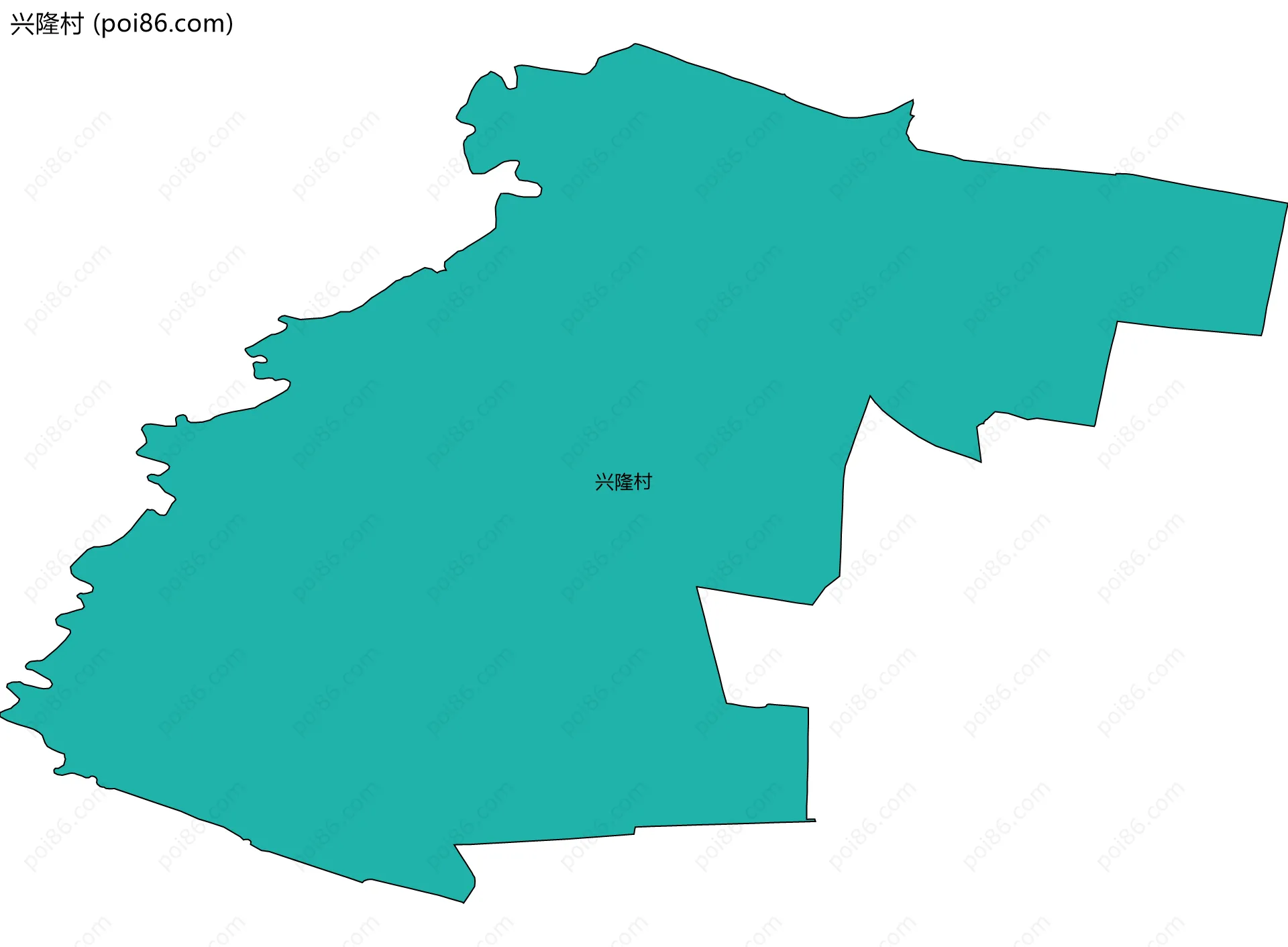 兴隆村边界地图