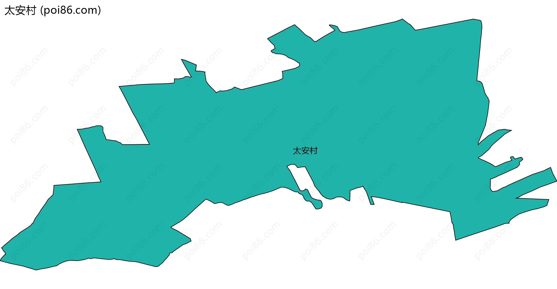 太安村边界地图