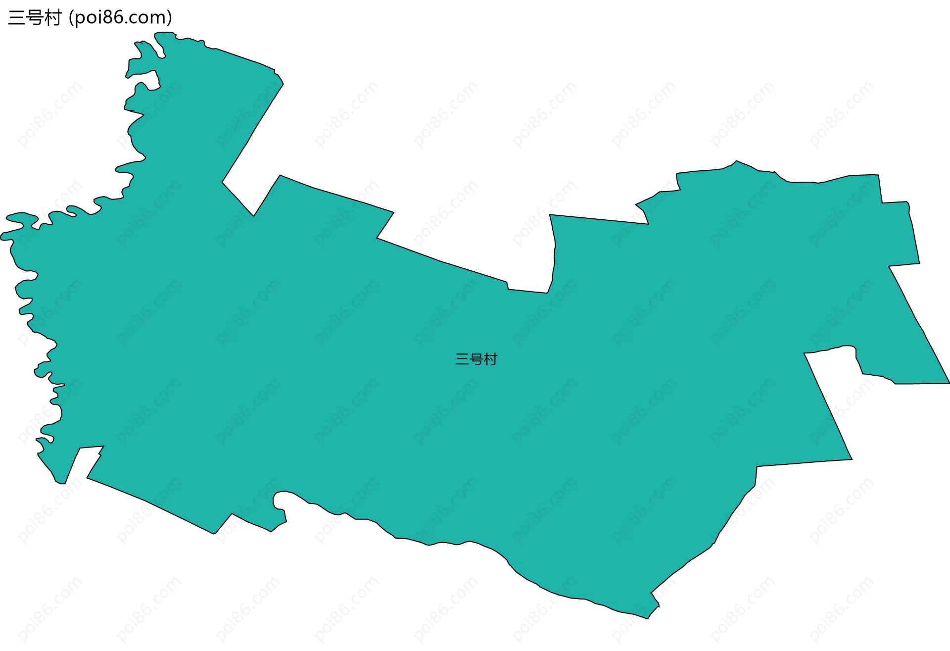 三号村边界地图