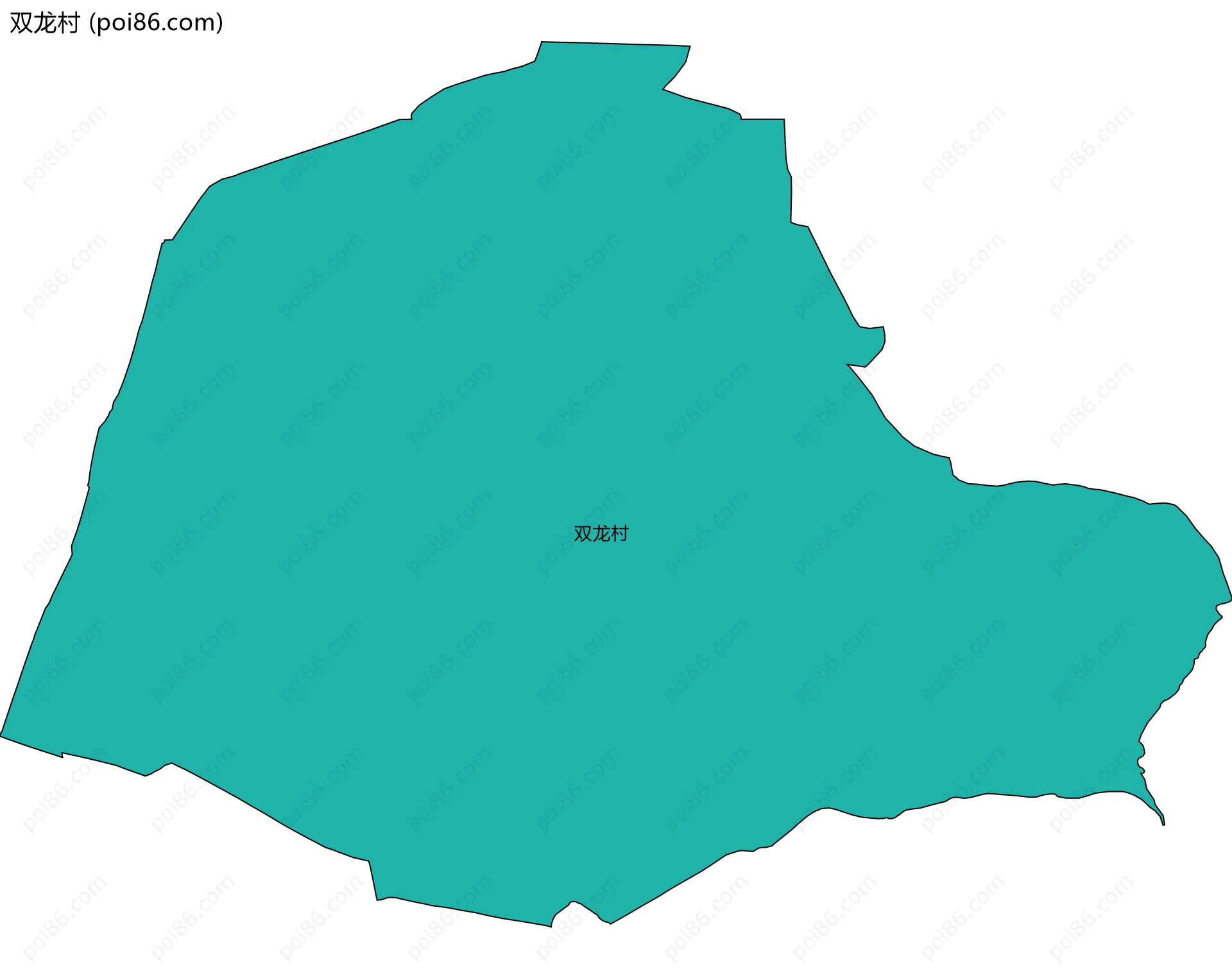 双龙村边界地图