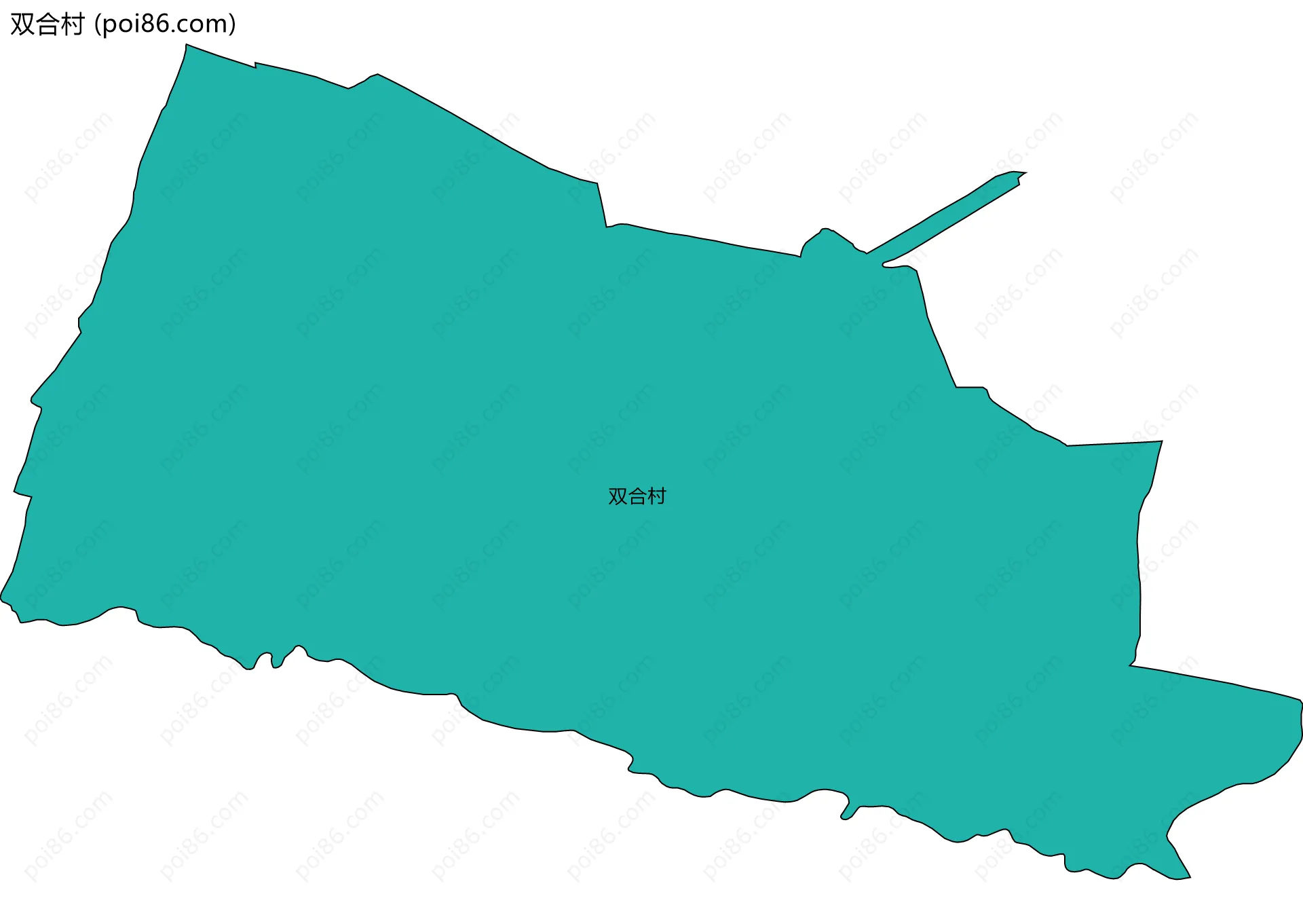 双合村边界地图