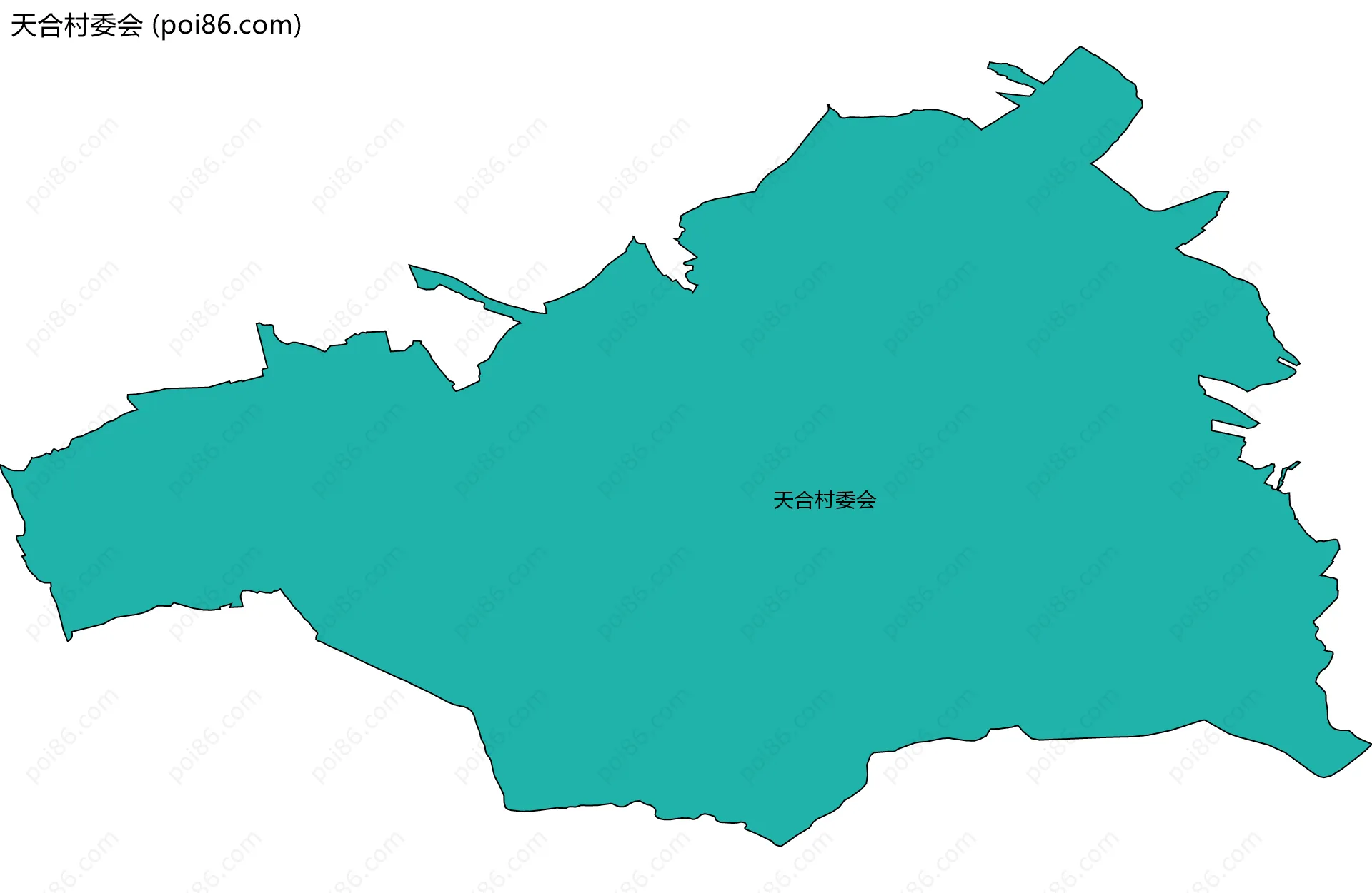 天合村委会边界地图