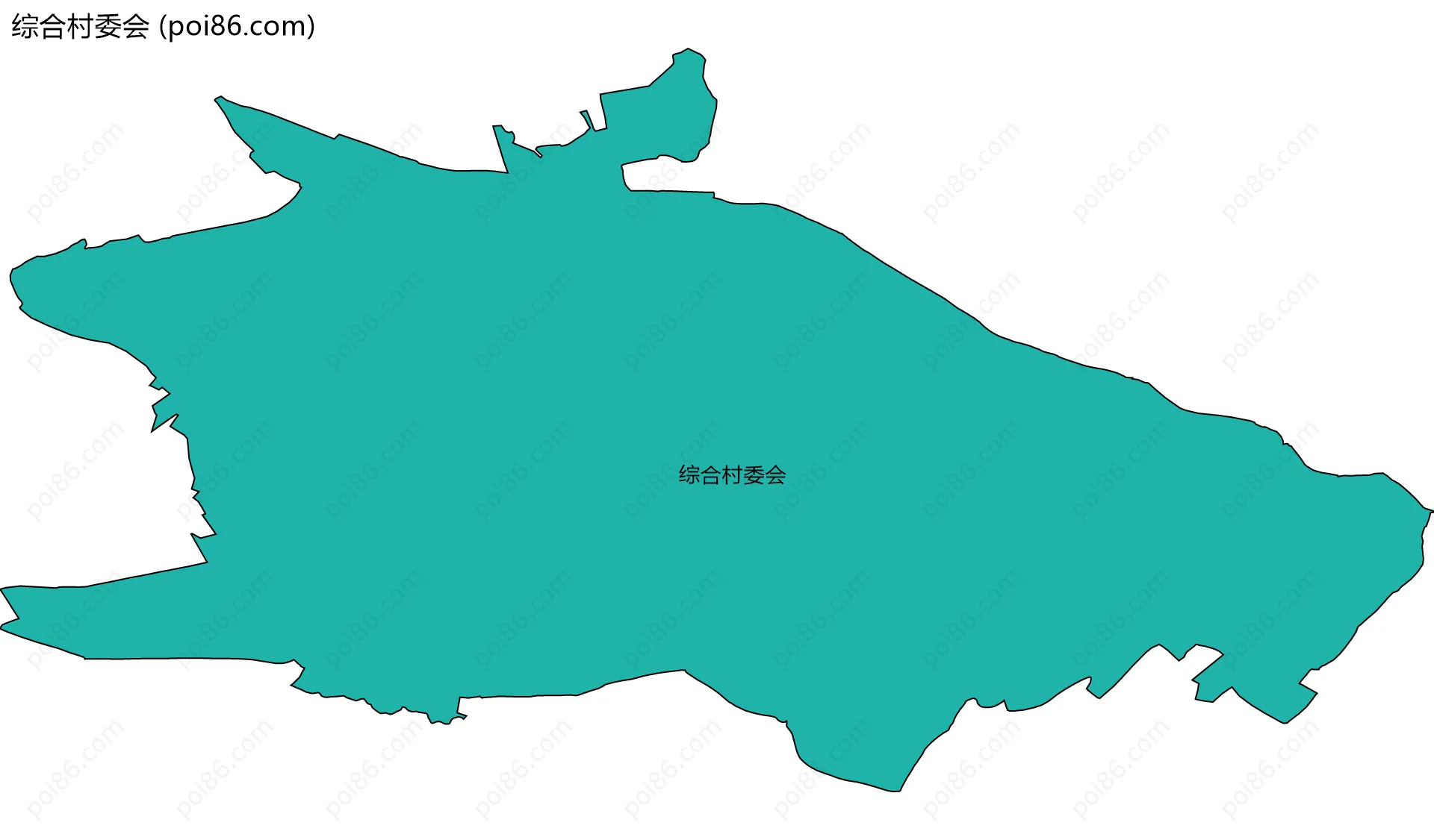 综合村委会边界地图