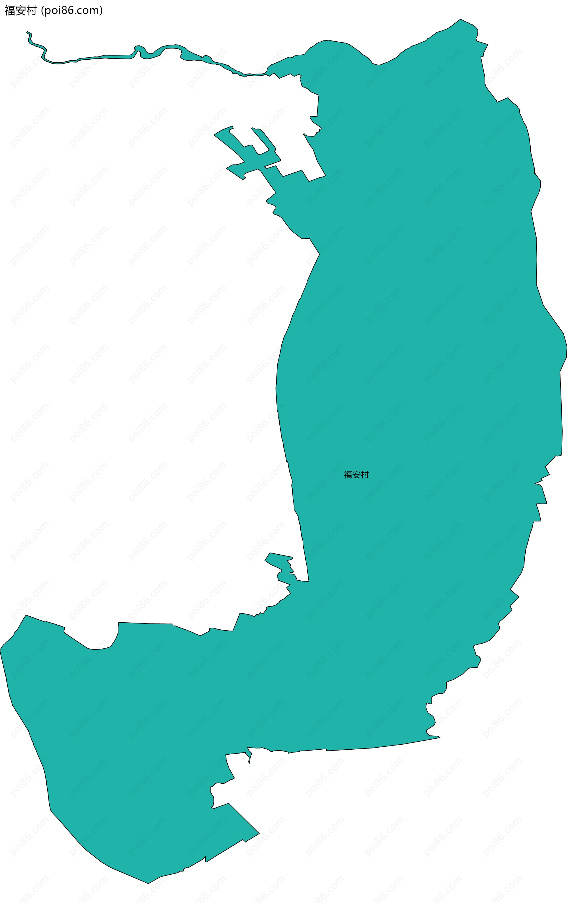 福安村边界地图