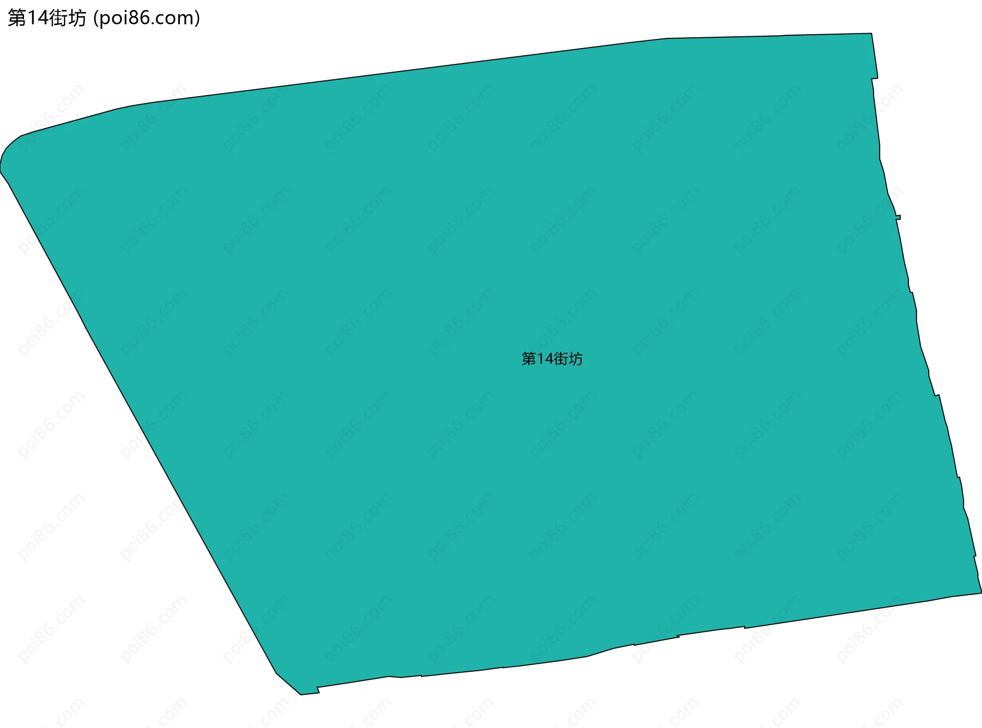 第14街坊边界地图