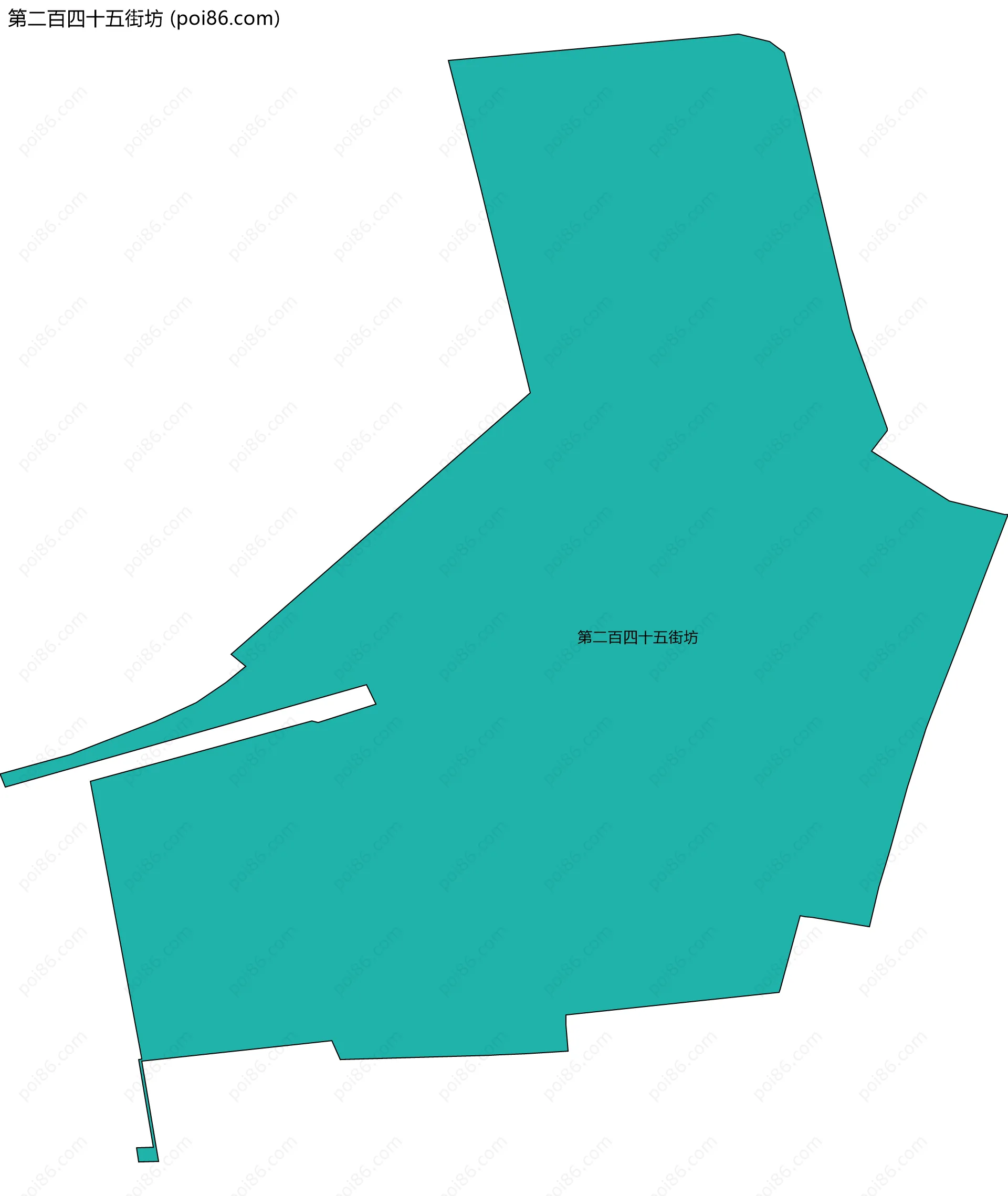 第二百四十五街坊边界地图