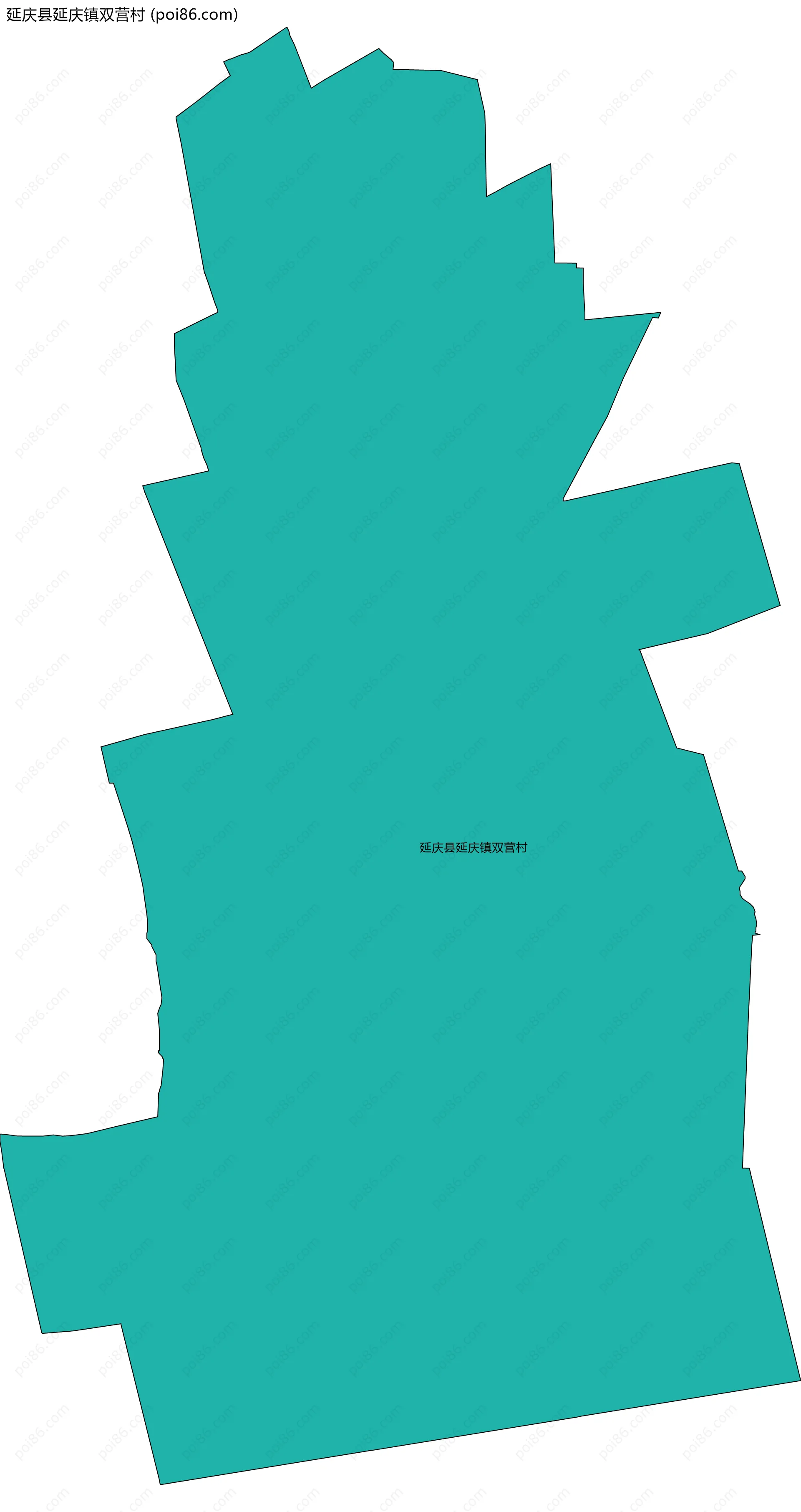 延庆县延庆镇双营村边界地图