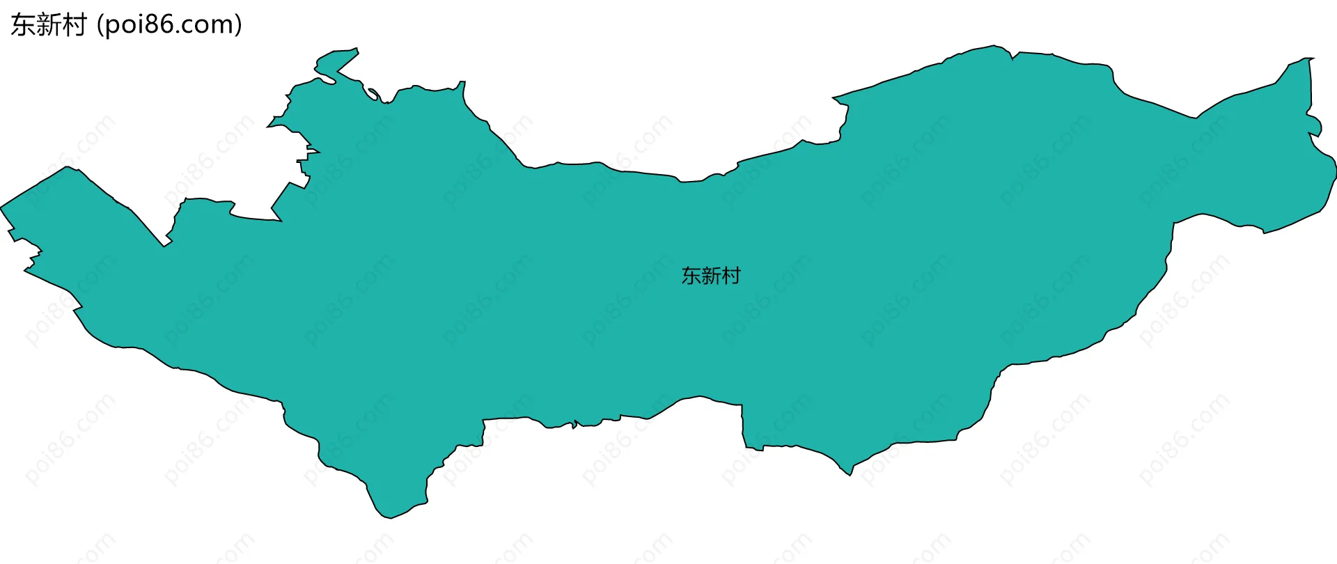 东新村边界地图
