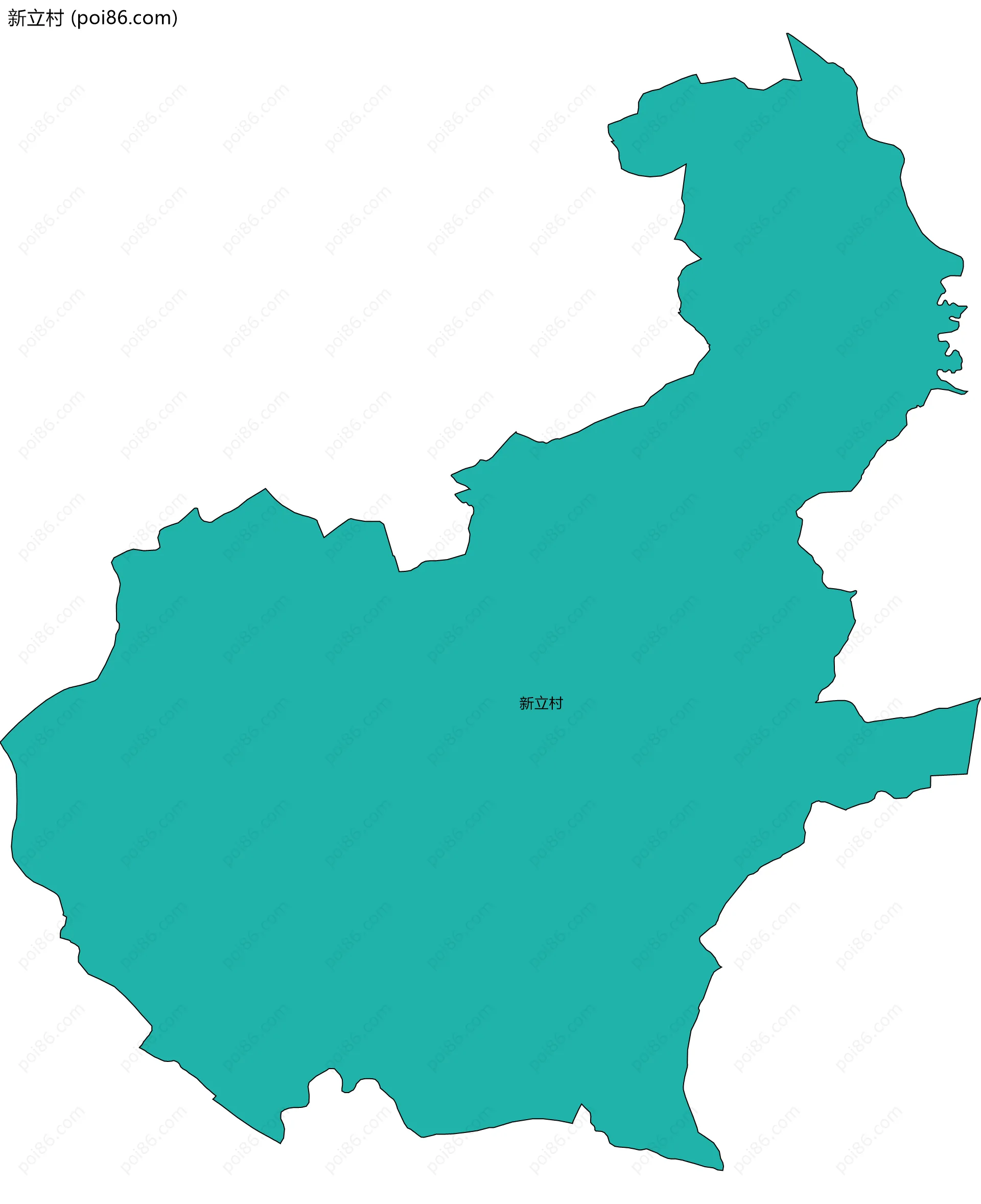 新立村边界地图