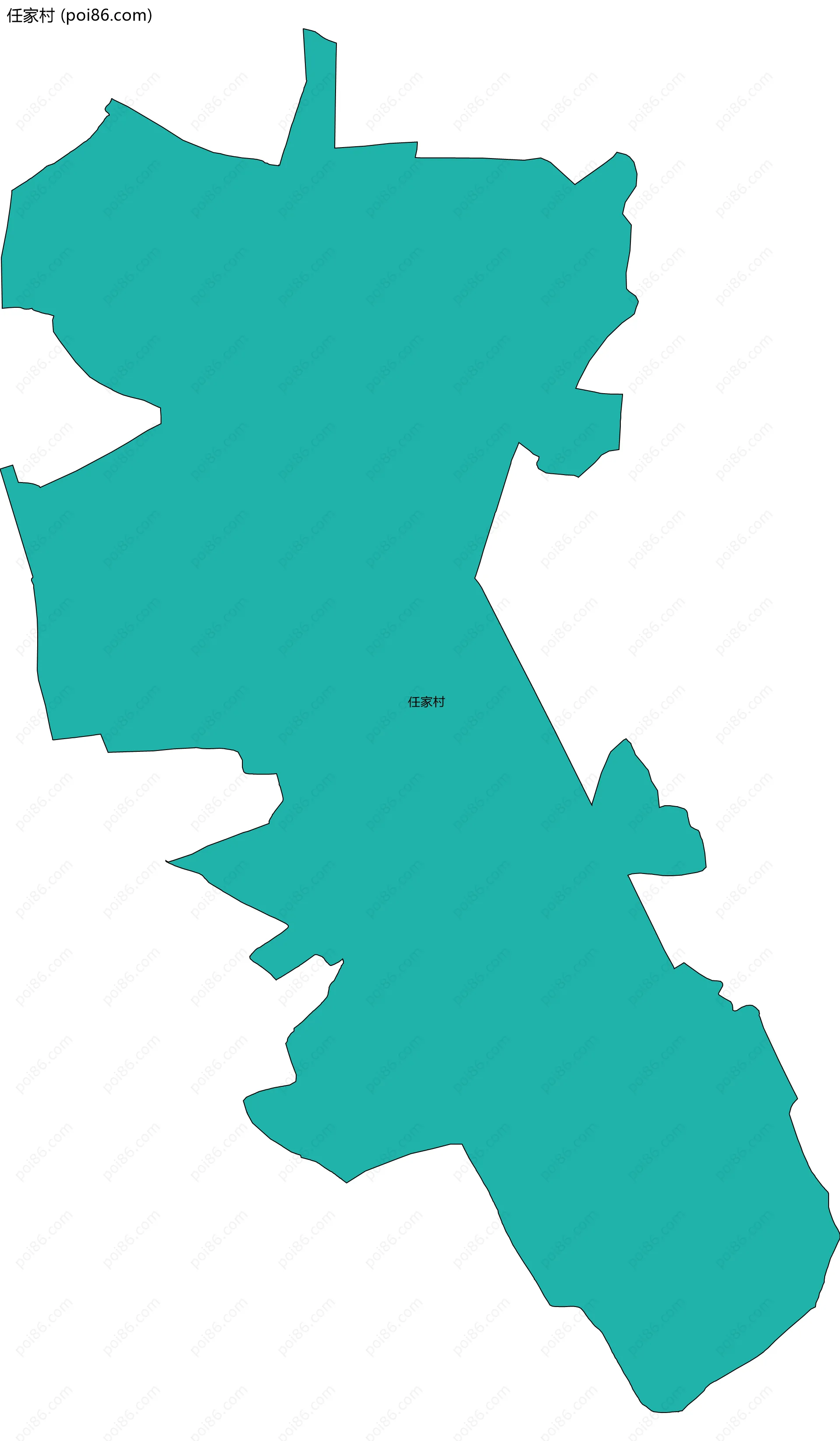任家村边界地图