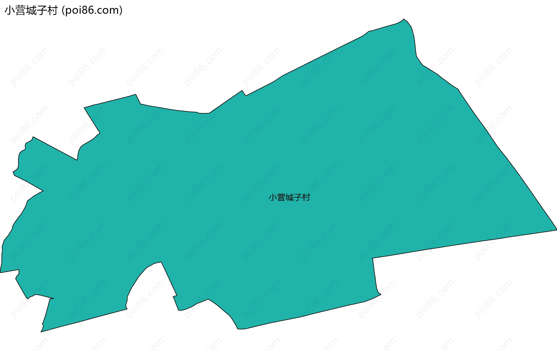 小营城子村边界地图