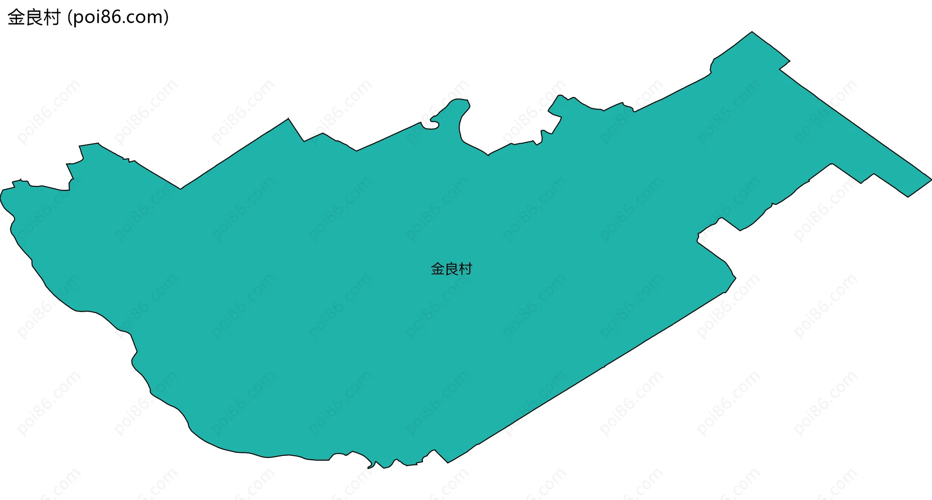 金良村边界地图