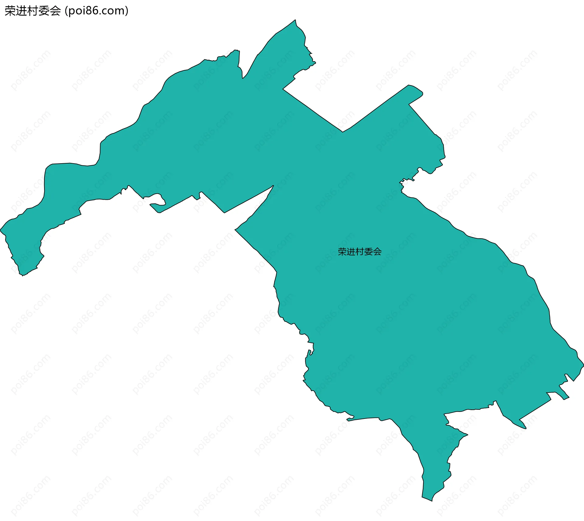 荣进村委会边界地图