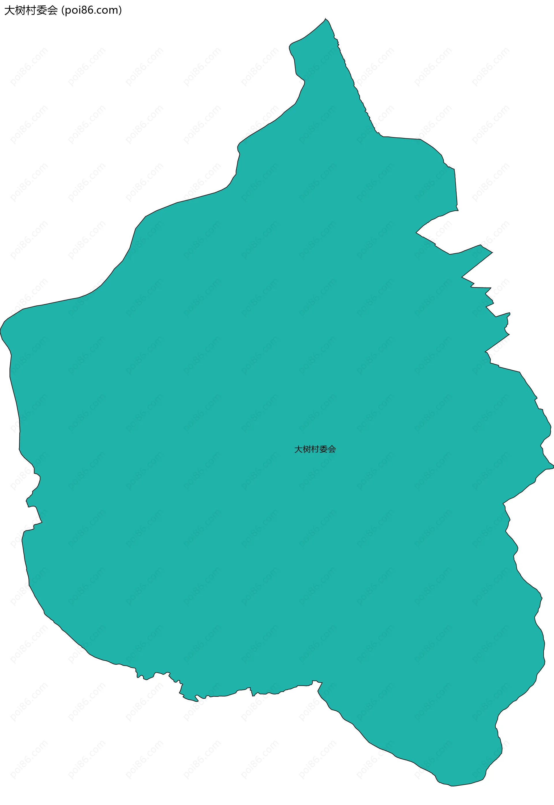 大树村委会边界地图