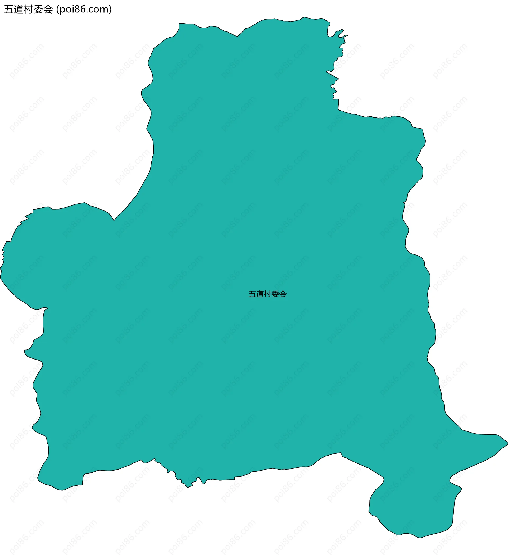 五道村委会边界地图