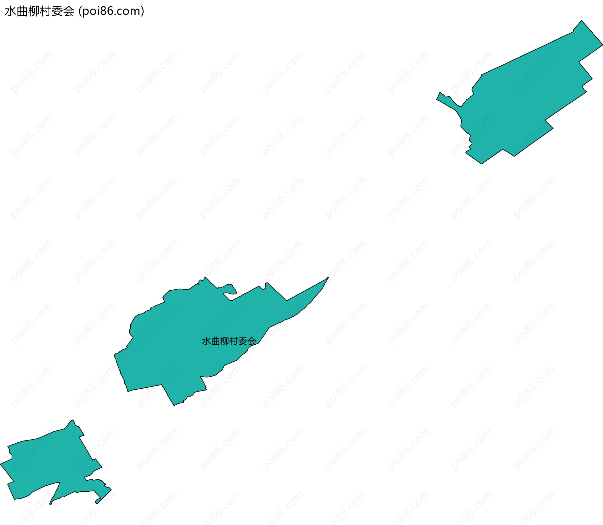 水曲柳村委会边界地图