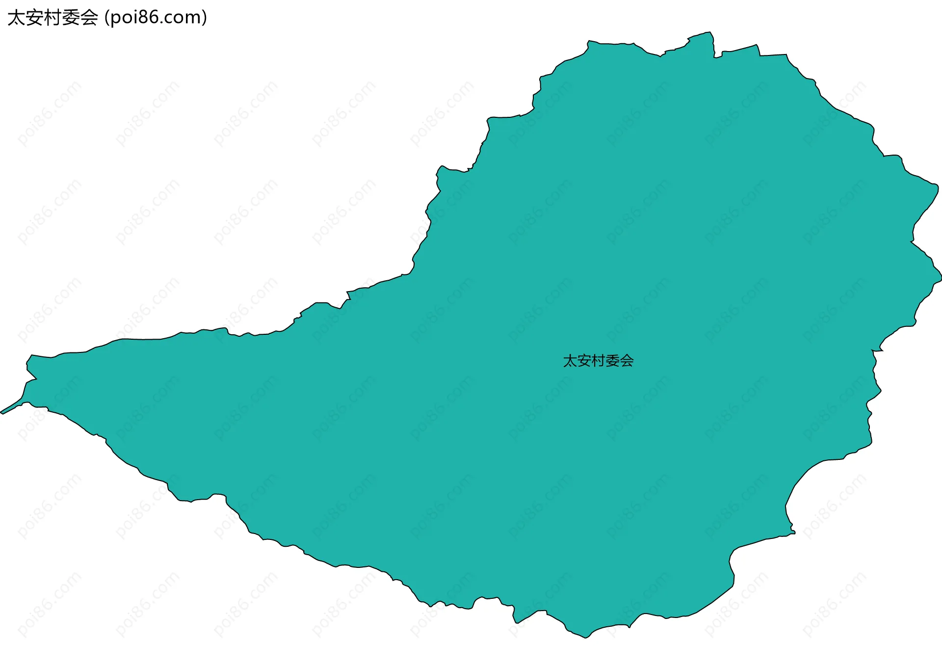 太安村委会边界地图