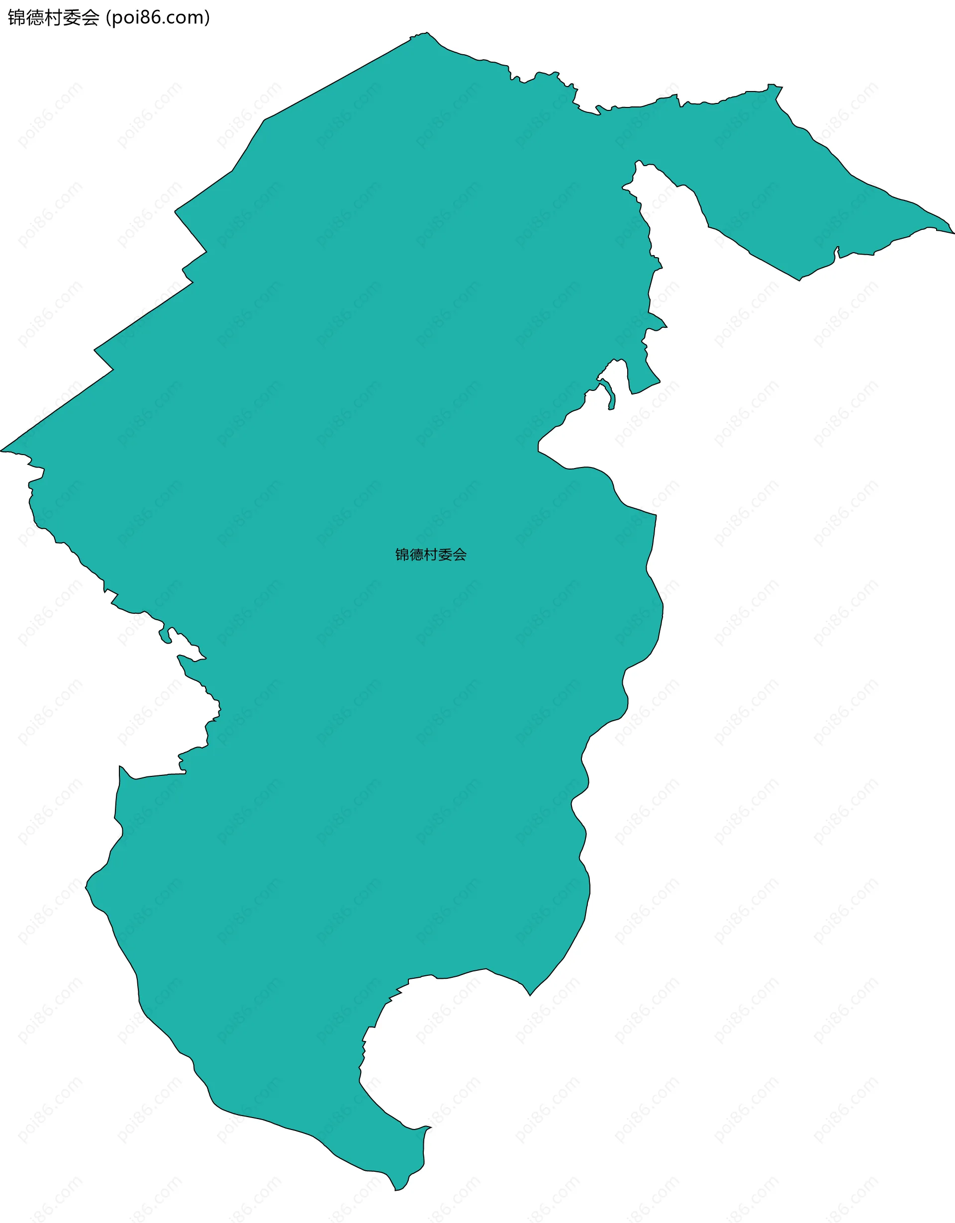 锦德村委会边界地图