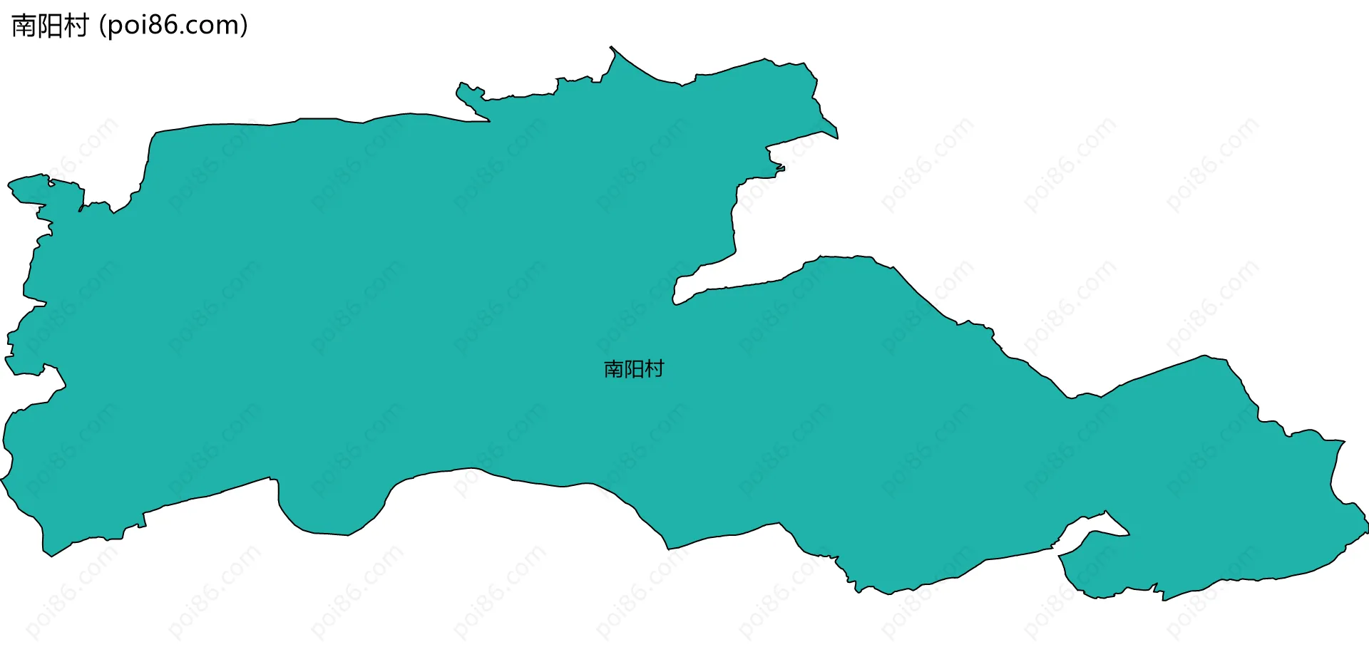 南阳村边界地图