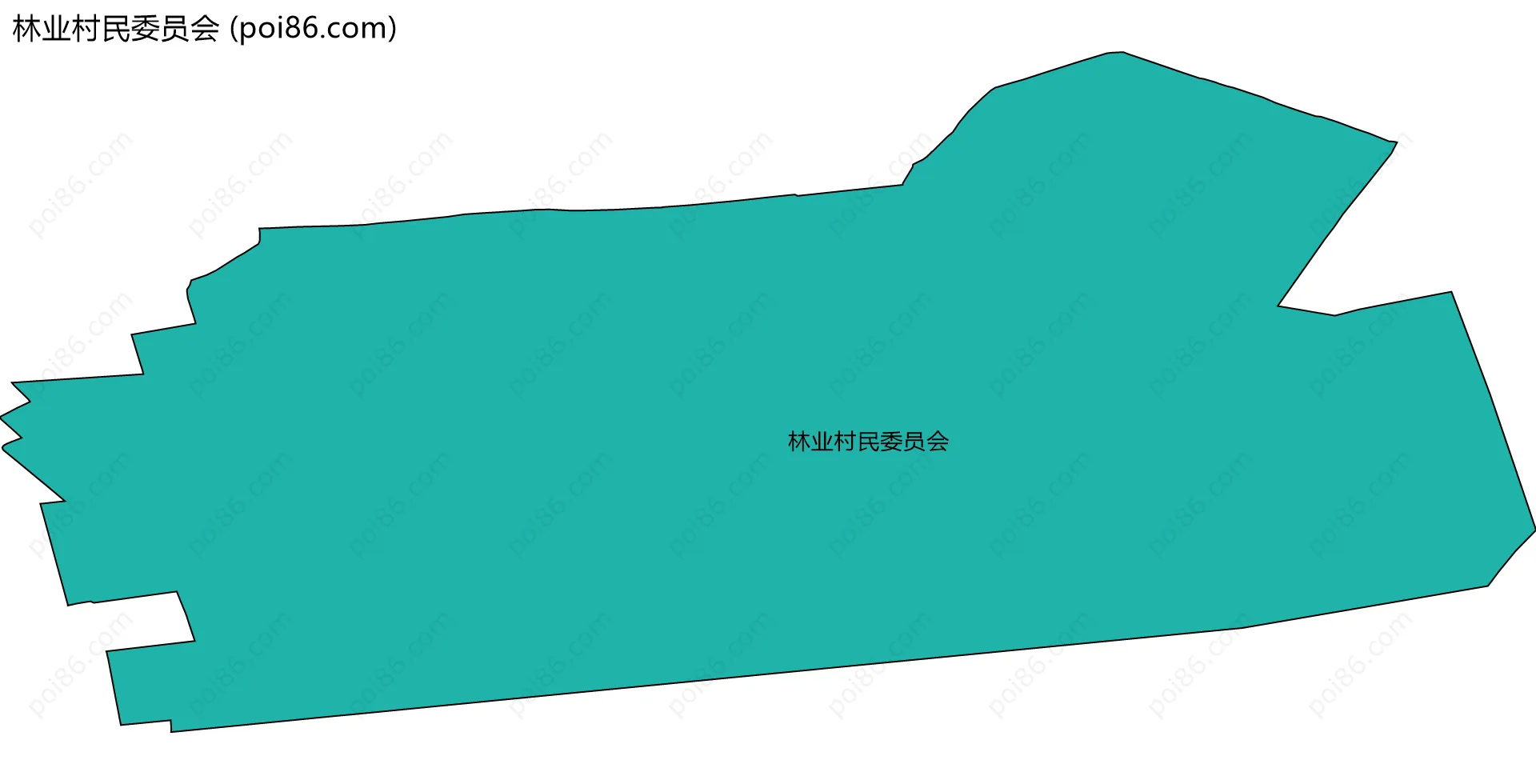 林业村民委员会边界地图