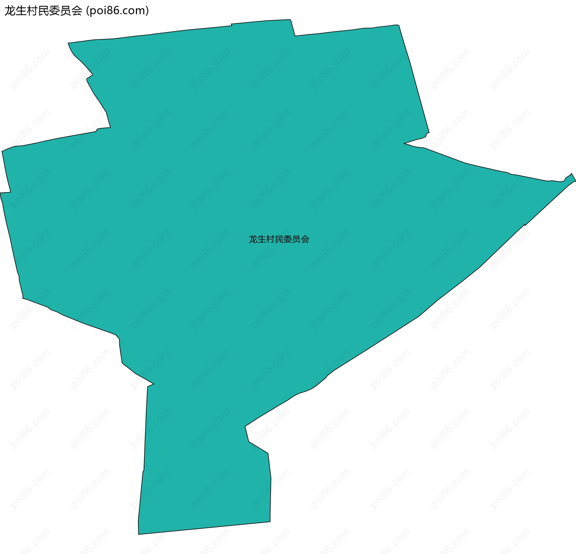 龙生村民委员会边界地图