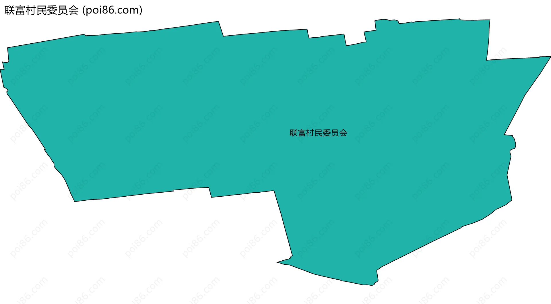 联富村民委员会边界地图