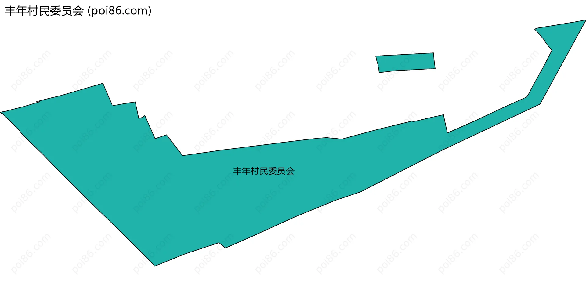 丰年村民委员会边界地图