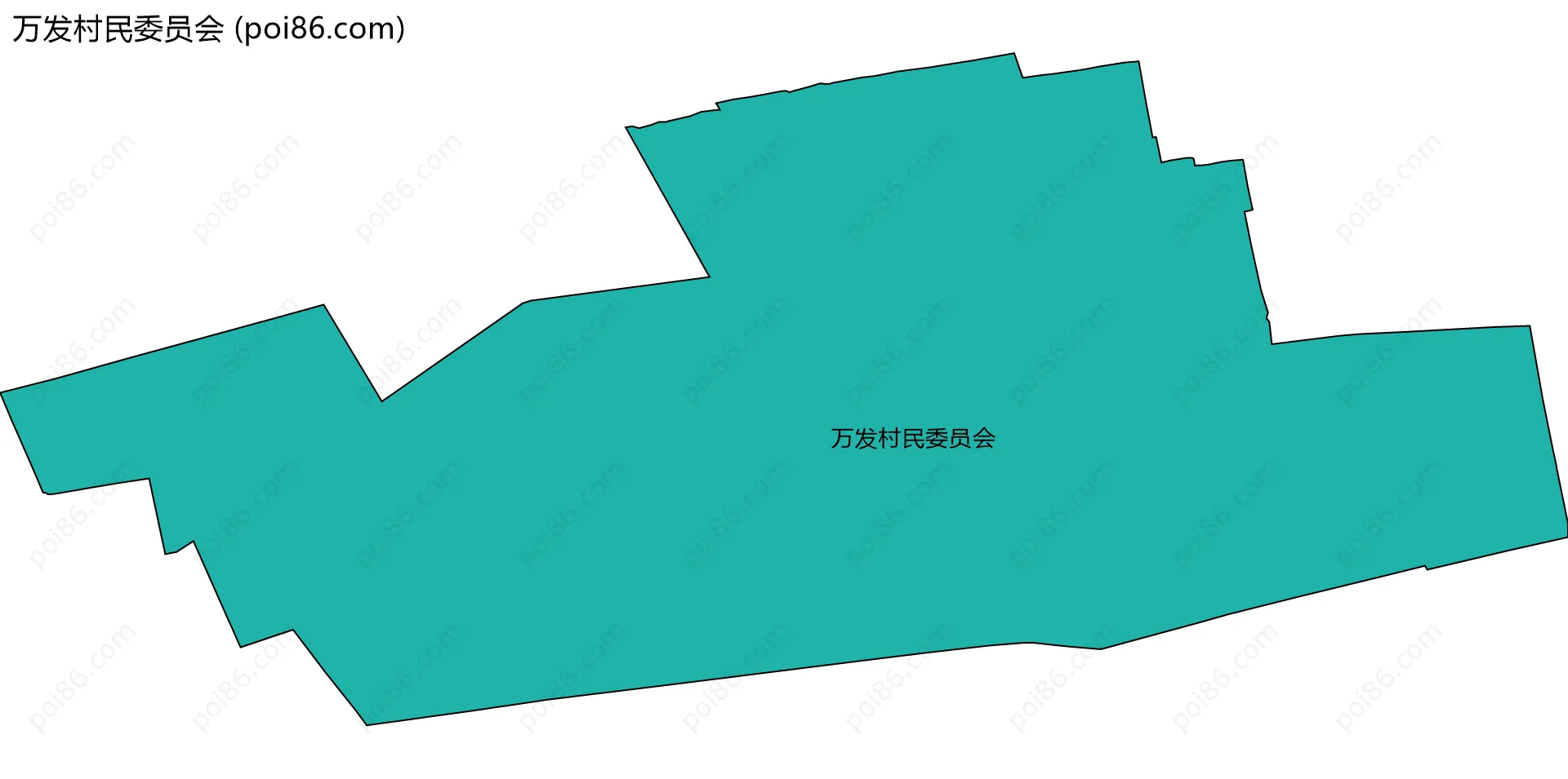 万发村民委员会边界地图