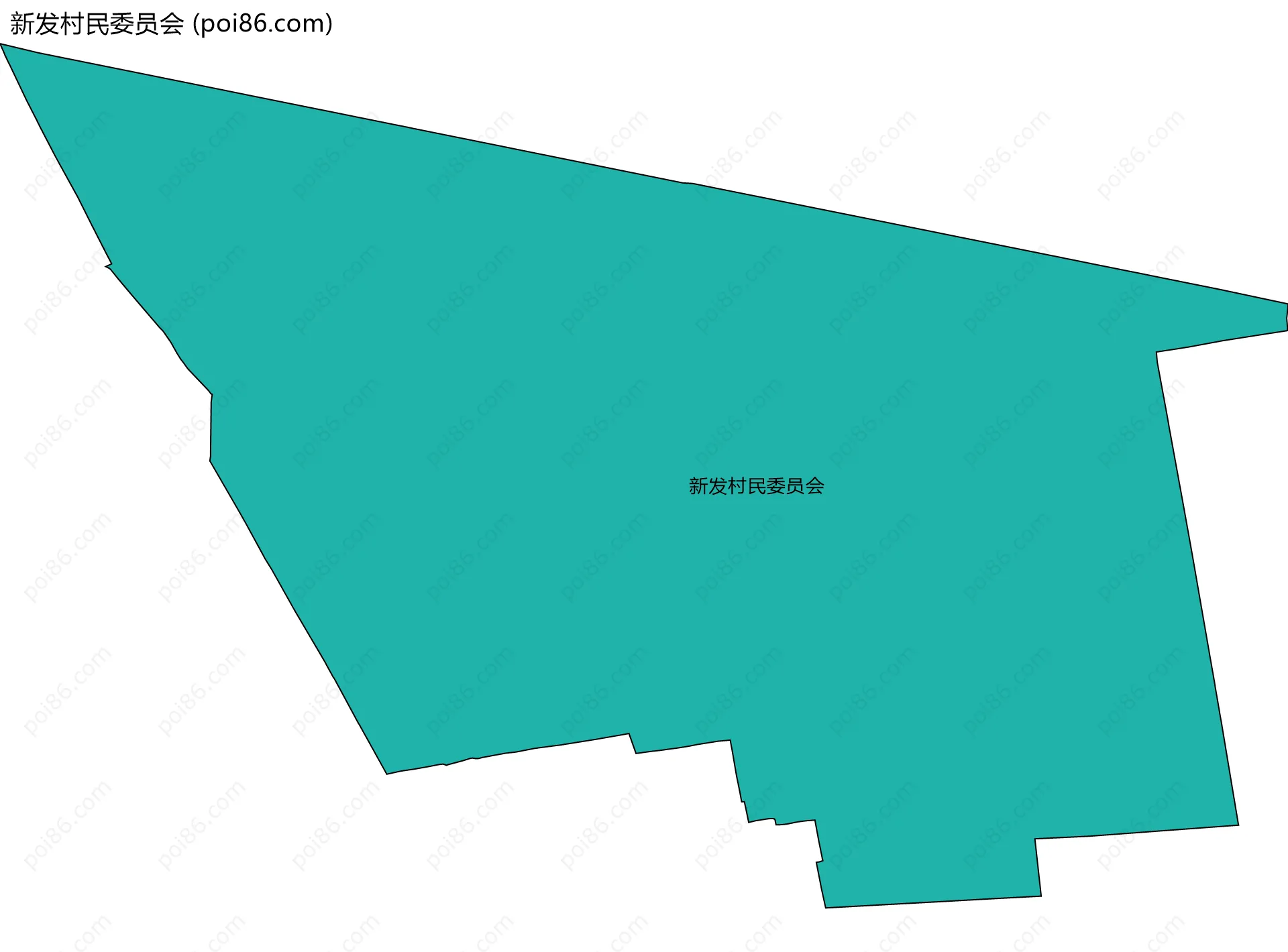 新发村民委员会边界地图