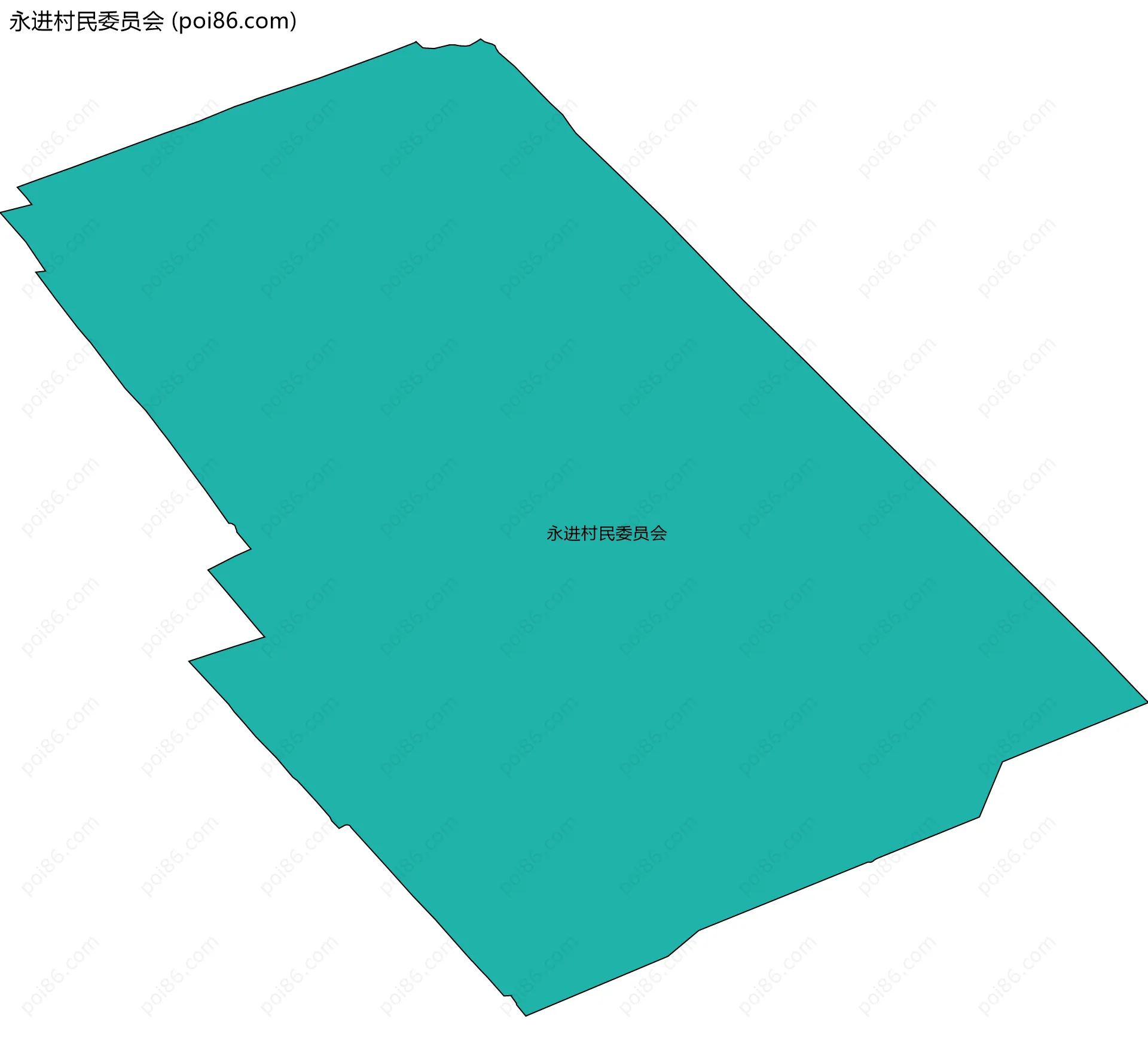 永进村民委员会边界地图