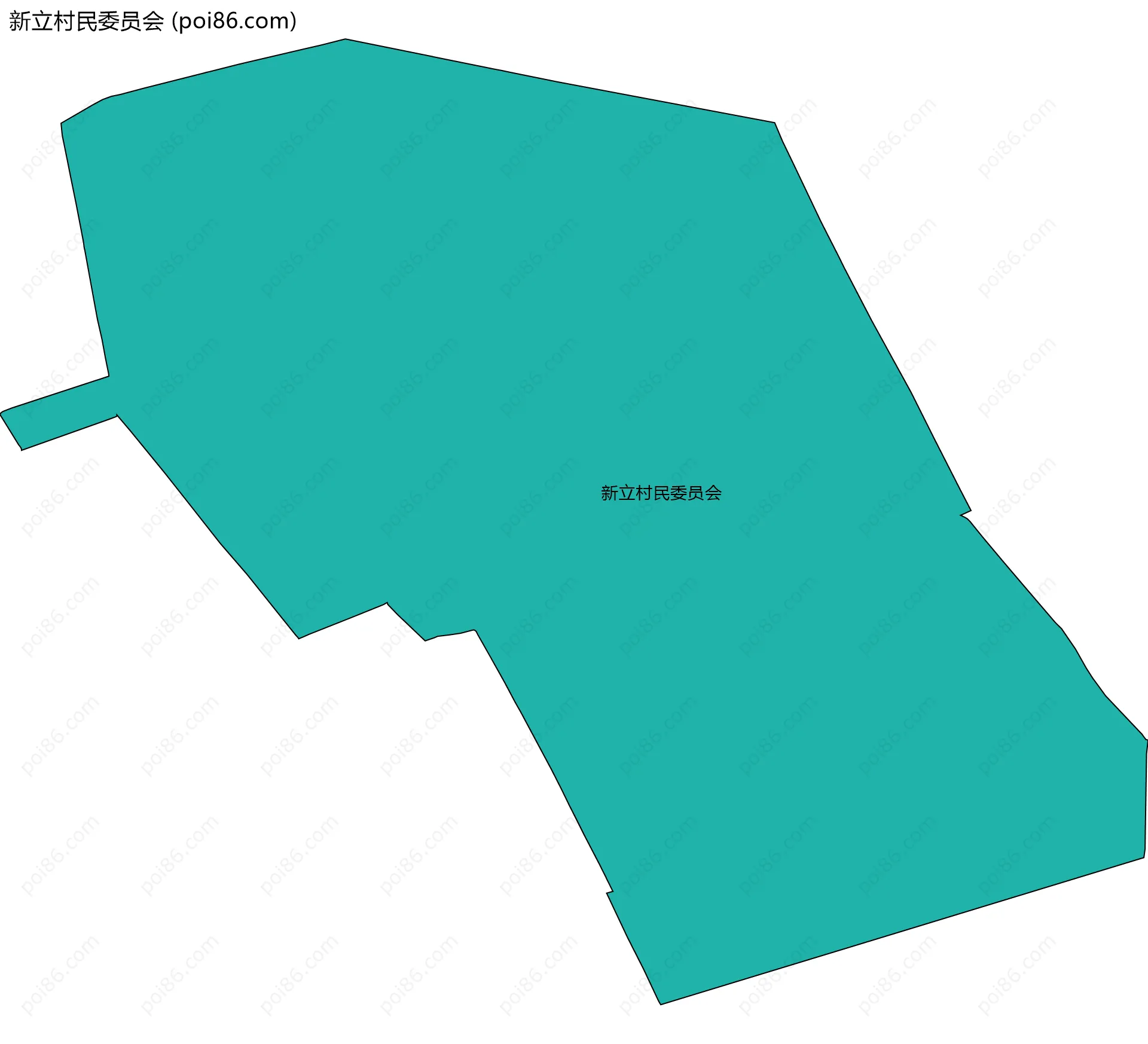 新立村民委员会边界地图
